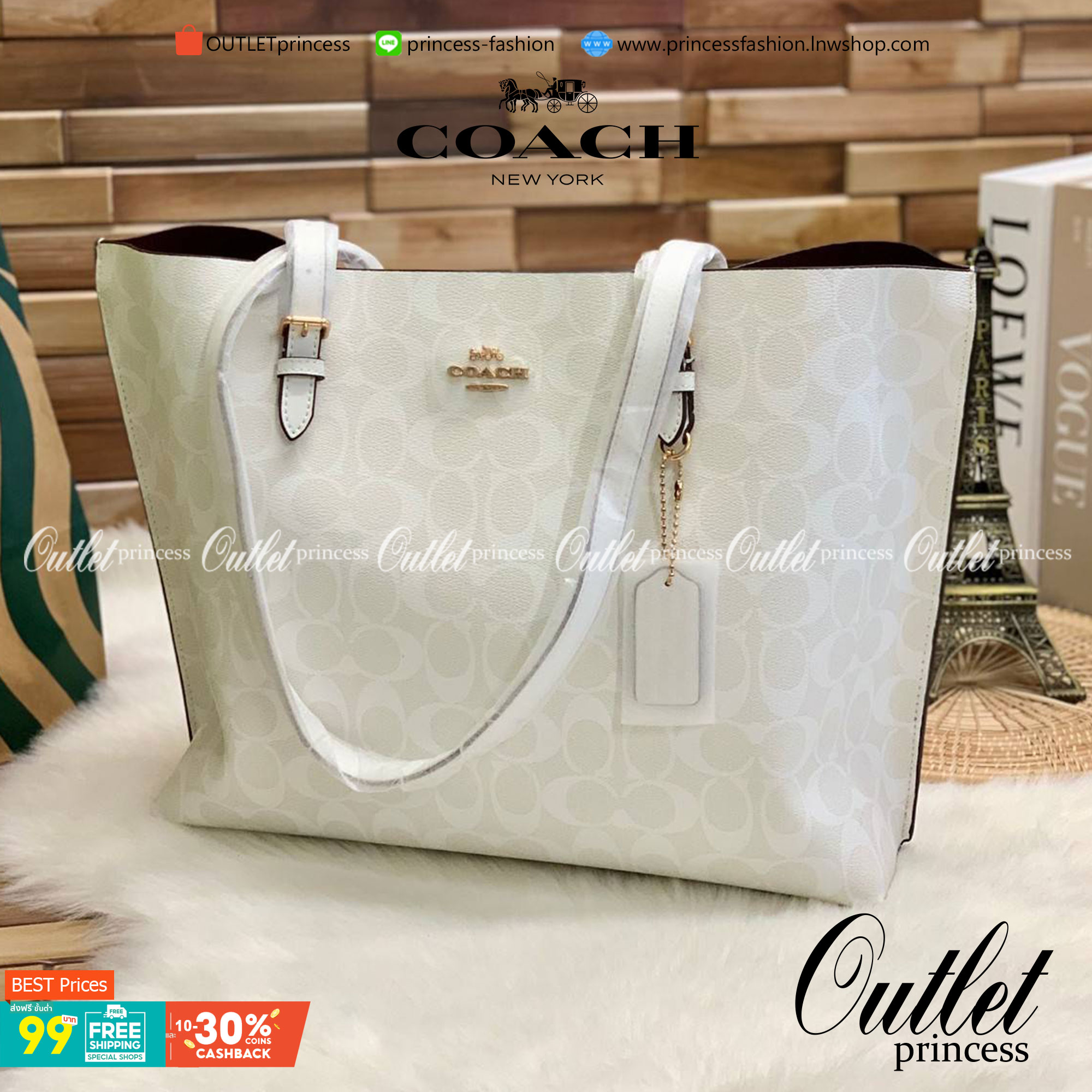 COACH MOLLIE TOTE IN SIGNATURE CANVAS ((1665)) พร้อมส่งอีกครั้ง ห้ามพลาดค่า! กระเป๋าหิ้ว//คล้องไหล่ ใบใหญ่ ทรงTote หนังแท้นิ่มอย่างดีค่ะ ภายในแบ่ง2ช่องใหญ่ สามารถใส่ A4ได้เลย ช่องกว้างมากๆ มีช่องกระเป๋าซิปกลางให้ใส่ของอีกช่องนะคะ