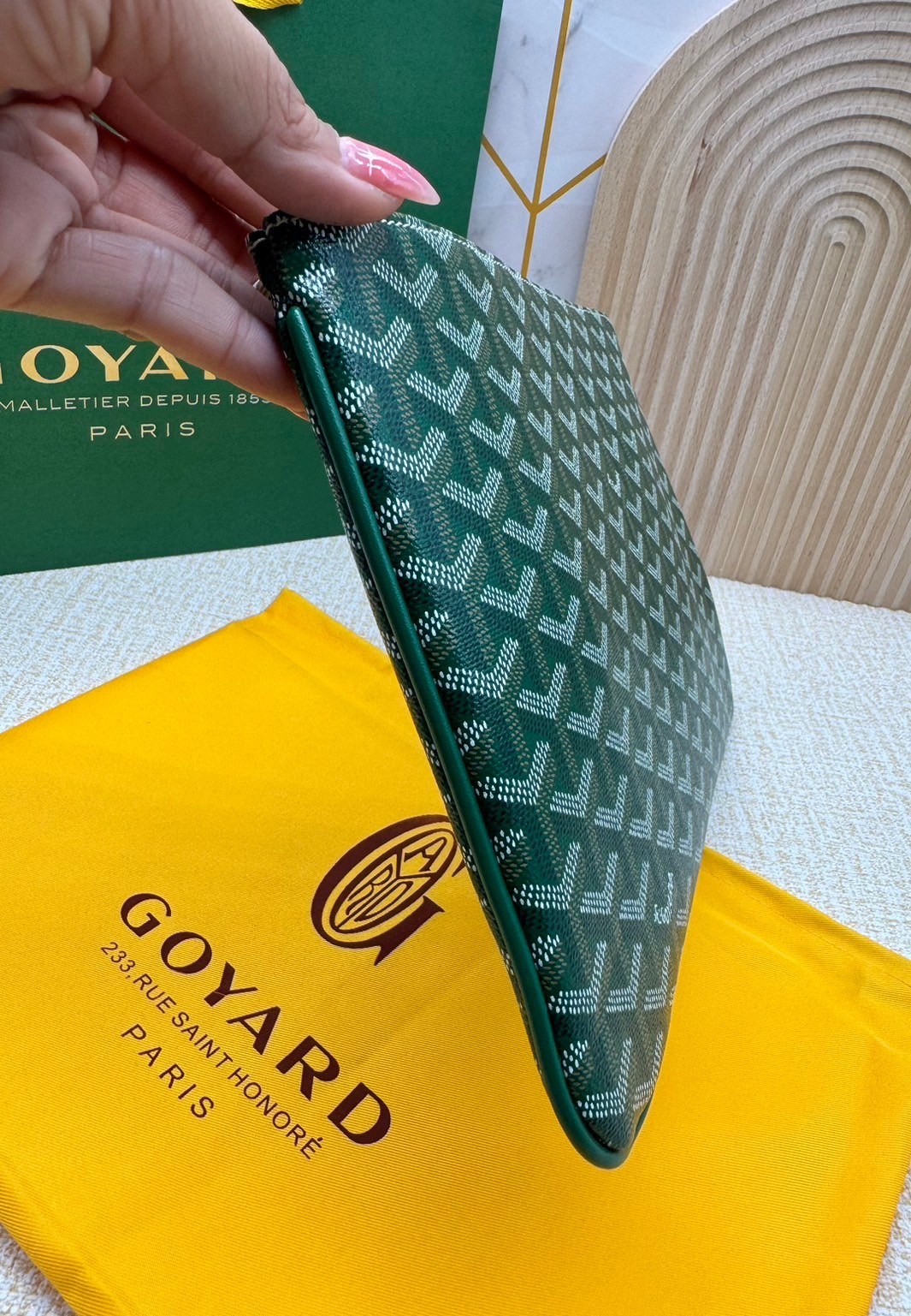 พร้อมส่ง GOYARD CLUTCH BAG unisex 30cm กระเป๋าคลัช ใช้ได้ทั้งชายหญิง เกรดออริ สลับแท้ 1:1 ใช้ต่างประเทศได้ ภาพถ่ายจากงานขายจริง