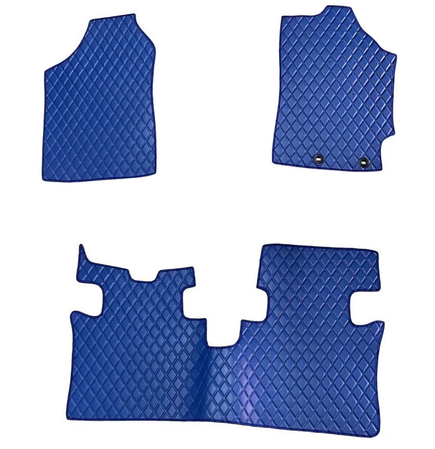 ยางปูพื้นรถยนต์ TOYOTA YARIS 2018-22 ลายไดมอนด์ สีน้ำเงิน 3ชิ้น (พร้อมส่ง)