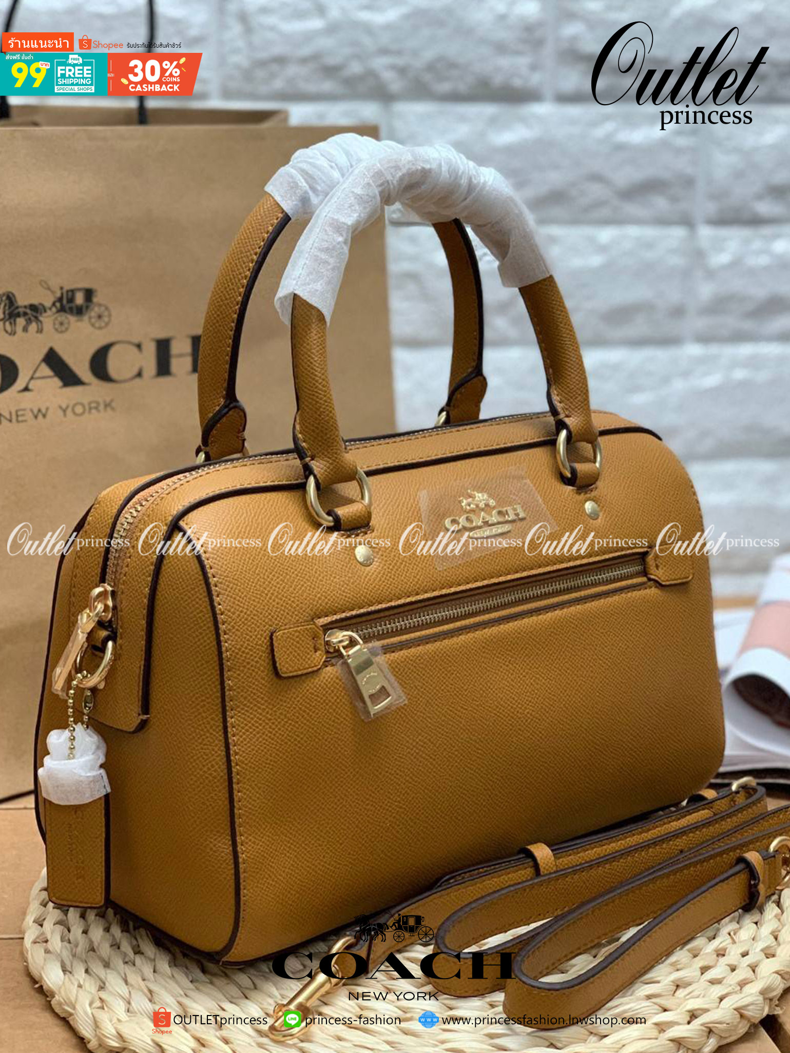 COACH ROWAN SATCHEL BAG ((79946)) กลับมาอีกครั้ง พร้อมสีหายากค่ะ! กระเป๋าหิ้วทรงหมอนสุดฮิตของสาวๆ//สะพายข้างได้ หนังแท้ ลายหนังสวย ทรงสวย ด้านหน้ามีช่องซิปให้หนึ่งช่อง เปิดปิดช่องหลักแบบซิป ภายในกว้างใส่ของจำเป็นของสาวๆได้ครบ มีช่องเล็กและช่องซิปใส่ของจุก