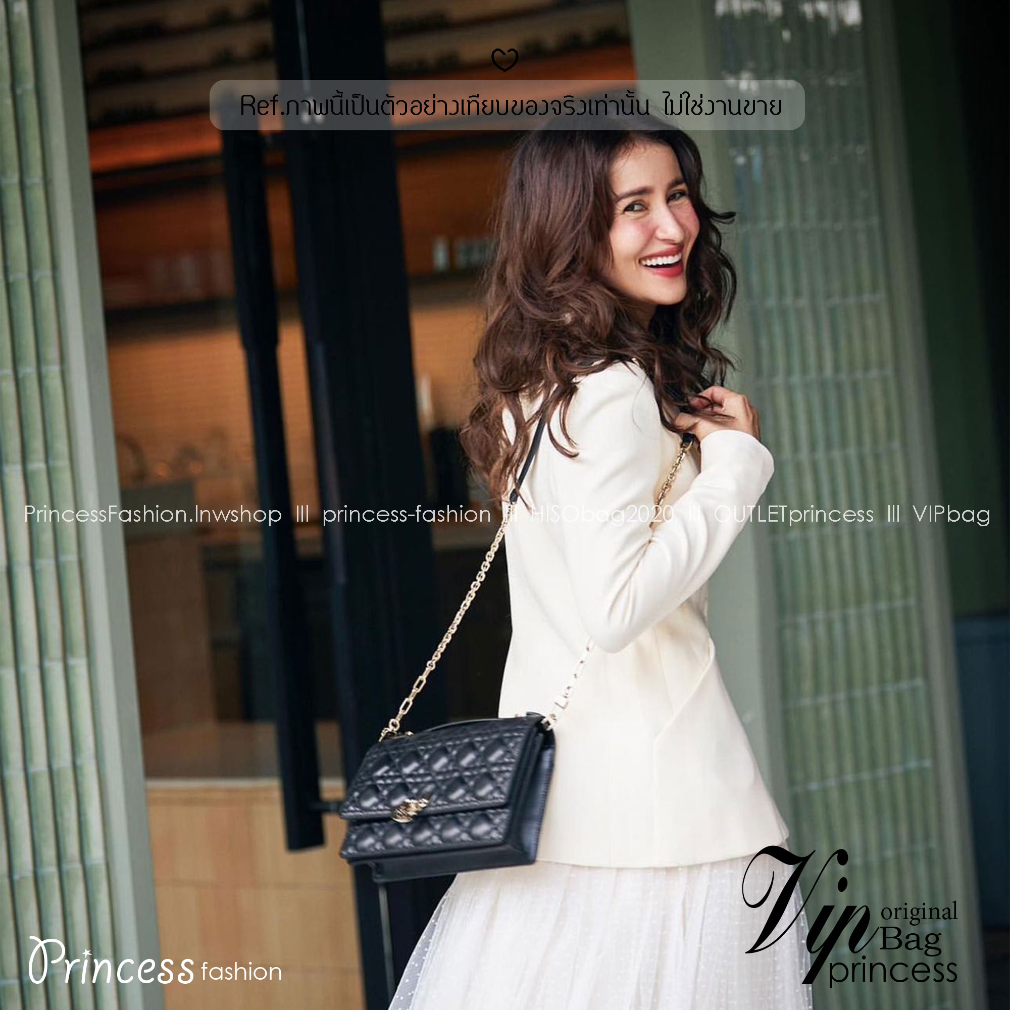 ORI หนังแท้ | My Dior Top Handle / Dior Clutch Bag กระเป๋าสะพายทรงคลัชทันสมัย หรูหราสง่างาม จะถือหรือสะพายก็ดูดีมีระดับ