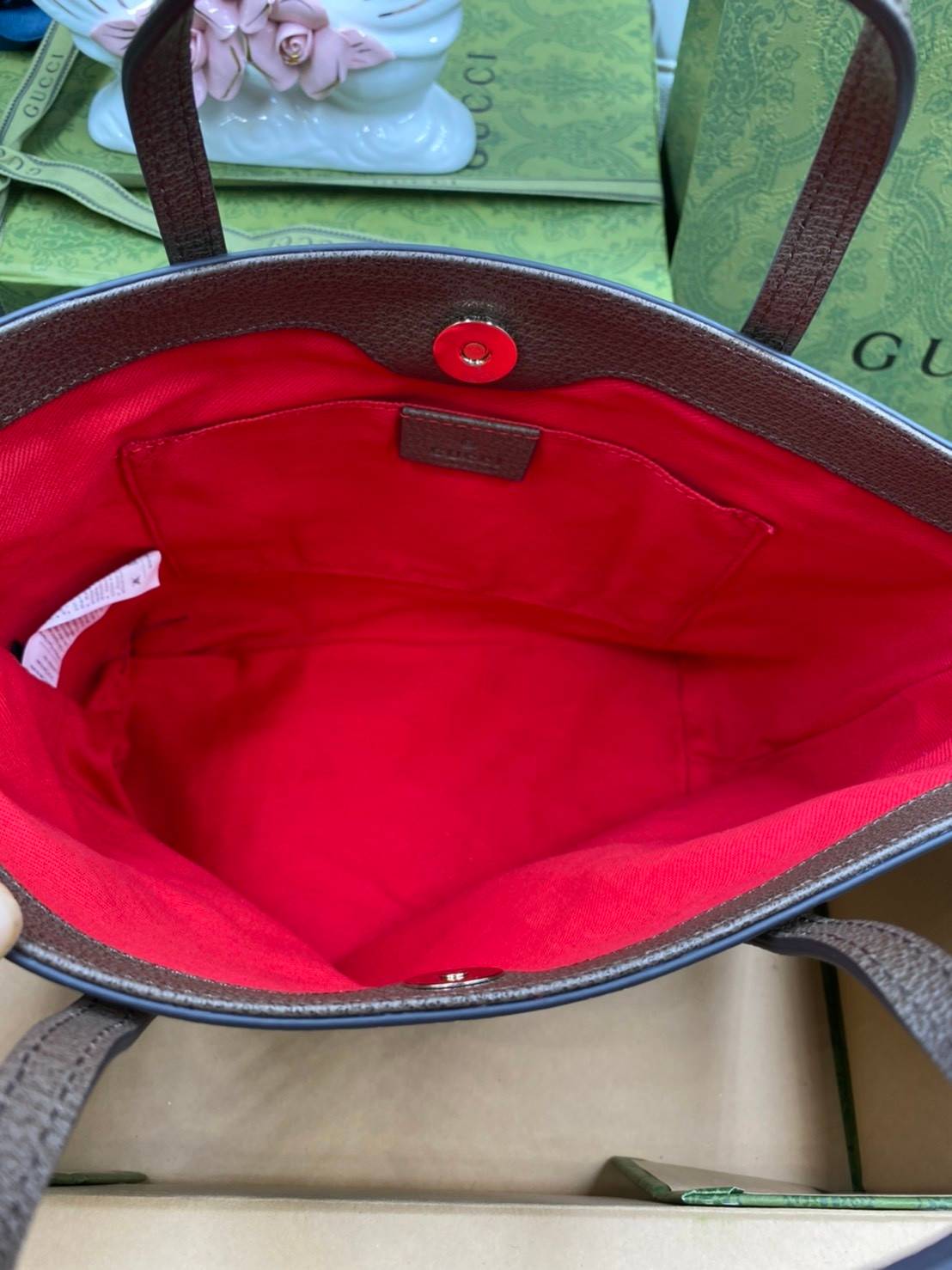 VIP 】Animal-Friendly Gucci Kid Tote Bag งานหนังแท้ทรงตั้งสวย ขนาดกะทัดรัด จุของได้เยอะ ใช้ได้ทั้งเด็กและผู้ใหญ่ น่ารักมากค่ะ **รุ่นขายดีตลอดกาล**