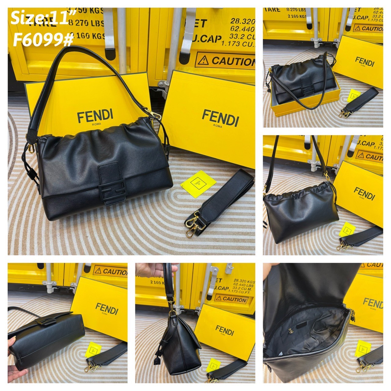FENDI Mamma Baguette Bag กระเป๋าสะพายทรงสวย ดีไซน์เรียบง่ายคลาสสิค หรู ดูผู้ดี รูปทรงใช้งานง่าย หนังสวยสัมผัสนุ่ม ใหม่ล่าสุด รุ่นลิมิเต็ดที่สาวๆตามหา ภายในโล่งกว้าง เสิร์ฟให้ในราคาน่ารักๆ