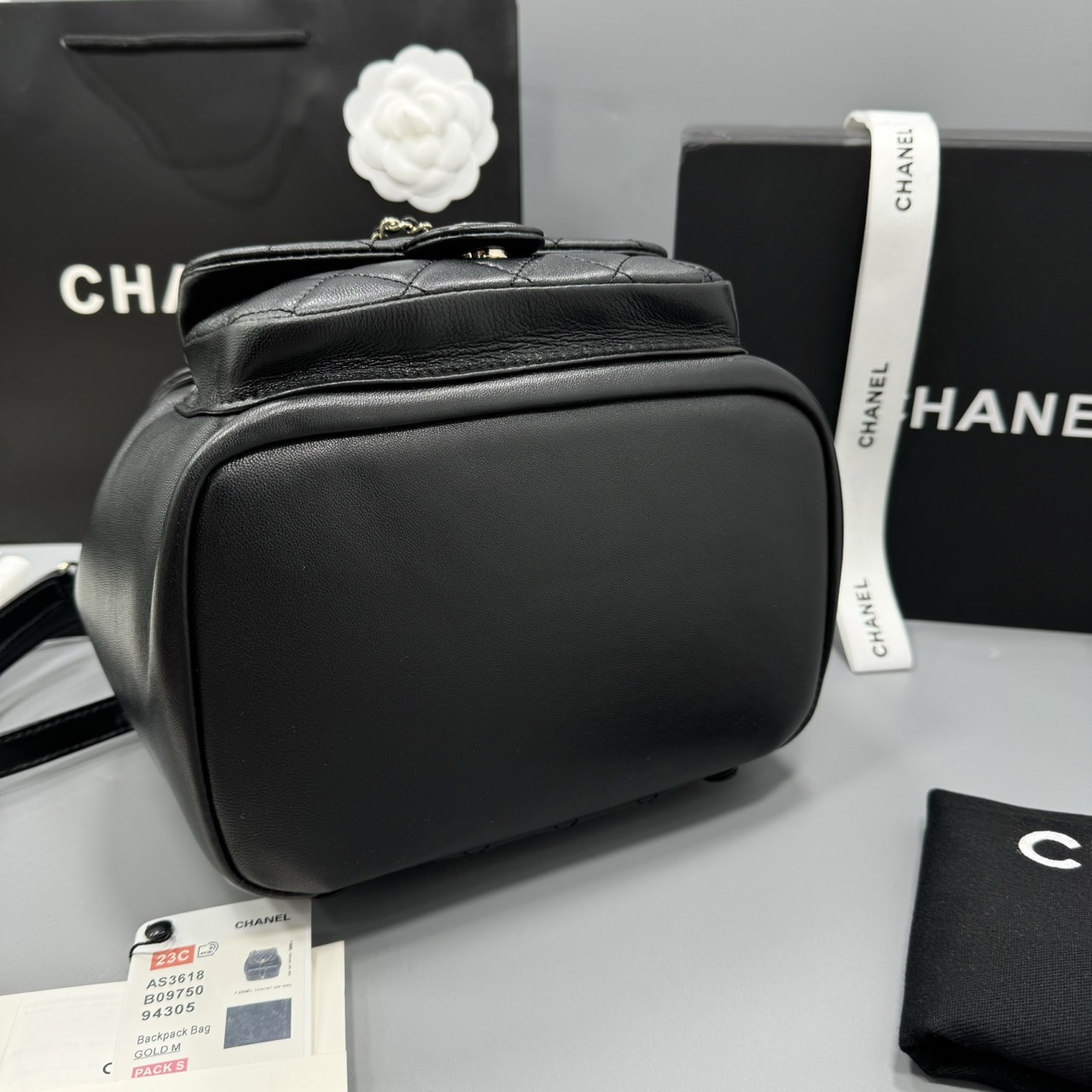 CHANEL 22C MINI DUMA BACKPACK BLACK กระเป๋าเป้ รุ่นยอดนิยม เกรดออริ ท็อป สลับแท้ 1:1 ผ่านทุก ตม ใช้งานต่างประเทศได้