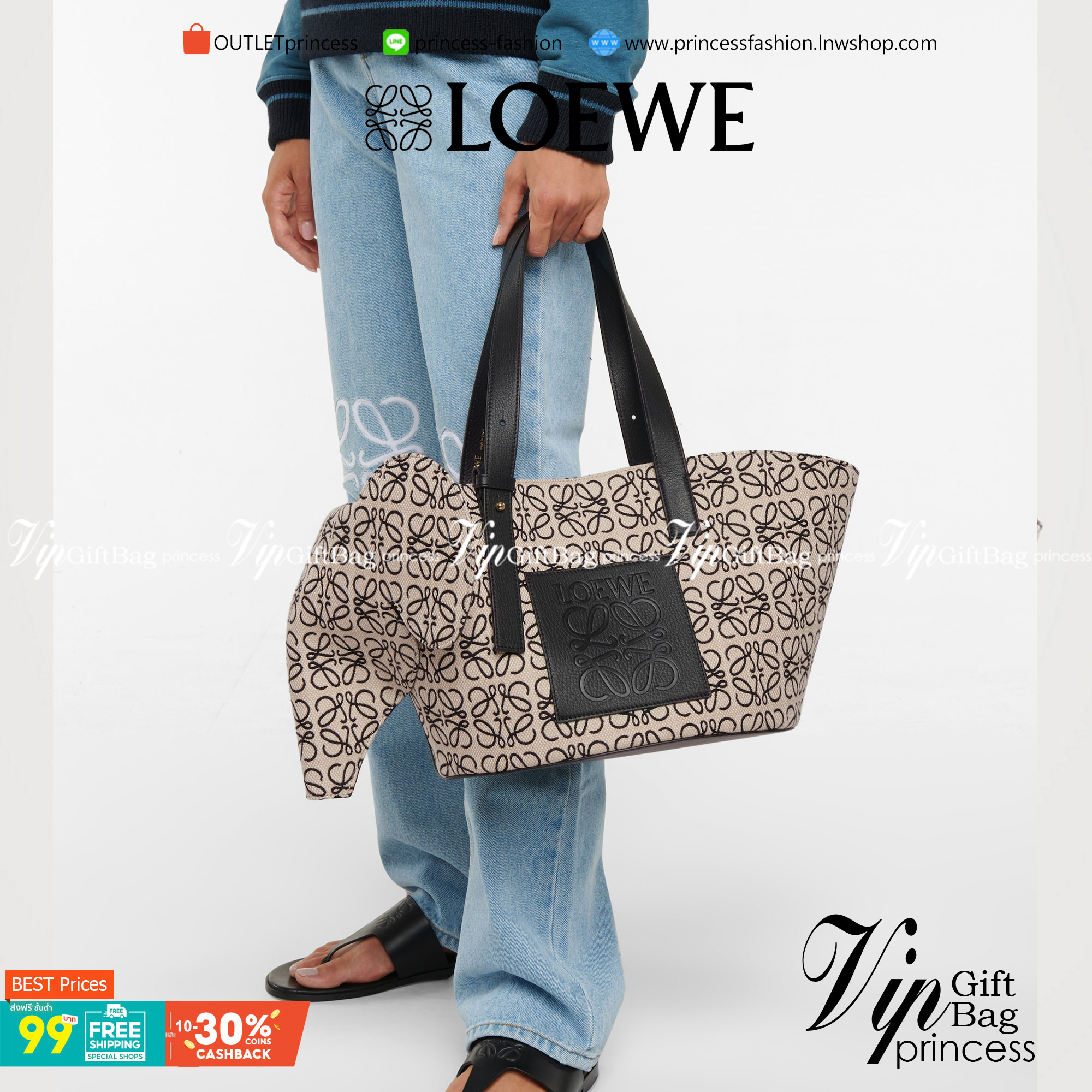 LOEWE Canvas Elephant Bag In Anagram Print คอลเลคชั่นใหม่ล่าสุด ดีไซน์รูปน้องช้าง น่ารักมากมาย งานแบรนด์หรูจาก โลเอเว่ (LOEWE) คงความเอกลักษณ์ด้วยวัสดุ Anagram Canvas Jacquard Fabric ผสมผสานหนังแท้ Calfskin ลงตัวสุดคลาสสิค ด้านในโลงกว้าง จุของได้เยอะเลยค่