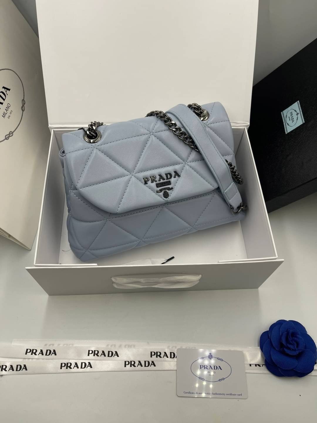 VIP 】PRADA Nappa Leather Prada Spectrum Bag หนังแท้ พร้อมส่งที่ไทย