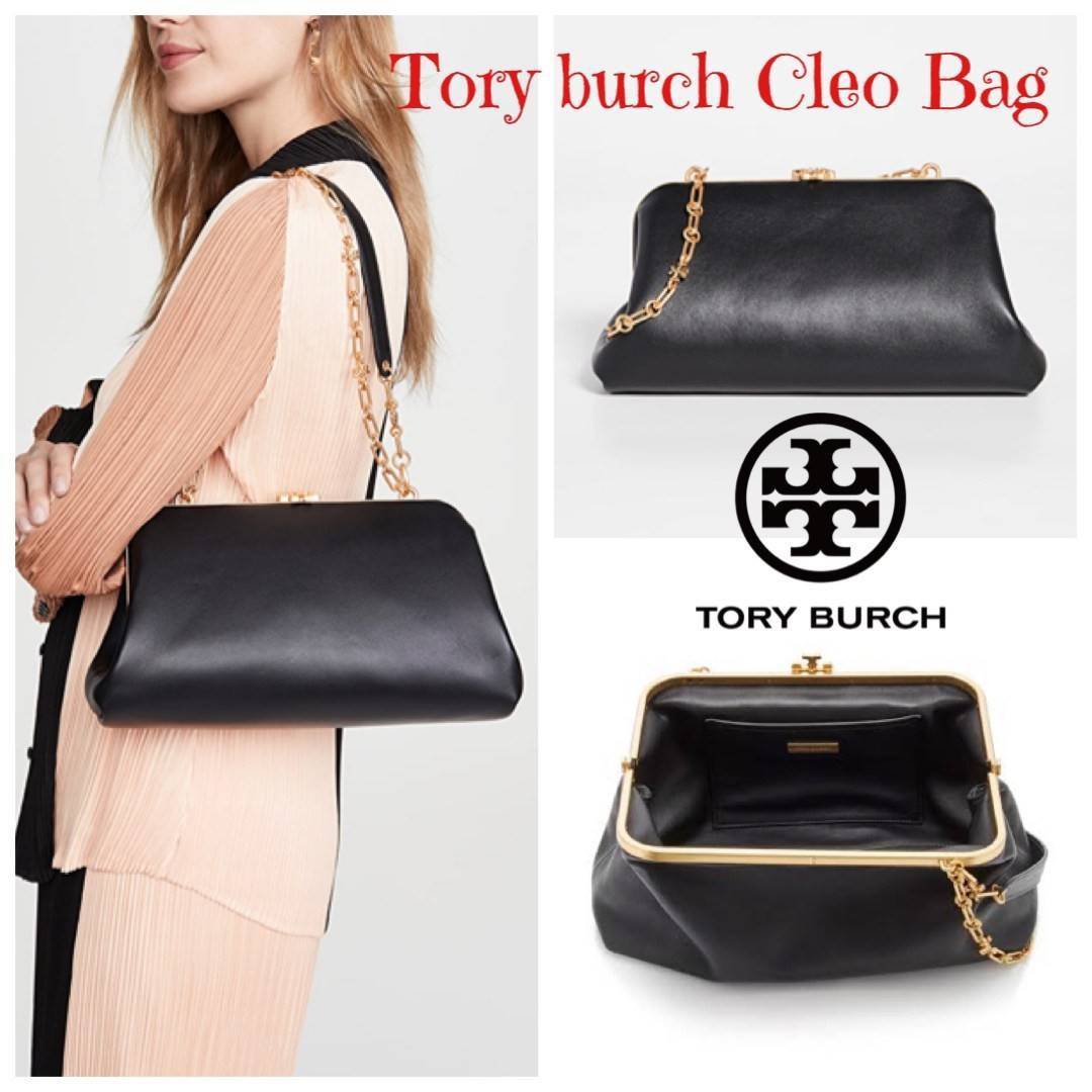 ของแท้ 💯% Tory burch Cleo Bag โดดเด่นด้วยรูปทรงที่เพรียว เรียบโก้ และเด่นชัด สื่อสารถึงบริบทของความร่วมสมัยได้อย่างลงตัว