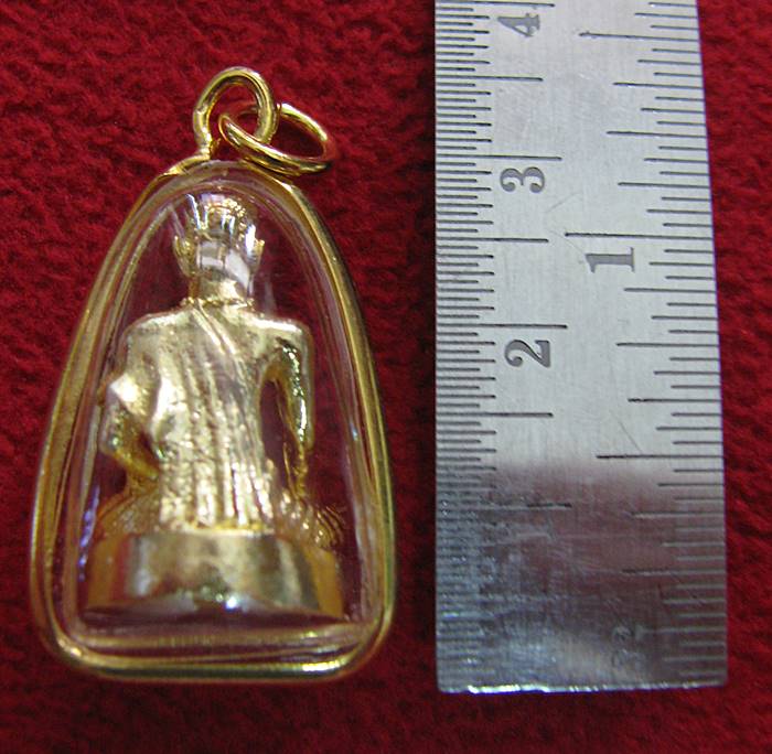 จี้หมอชีวกโกมารภัจจ์เนื้อทองเลี่ยมทองไมครอนพร้อมใบคาถาค่ะ