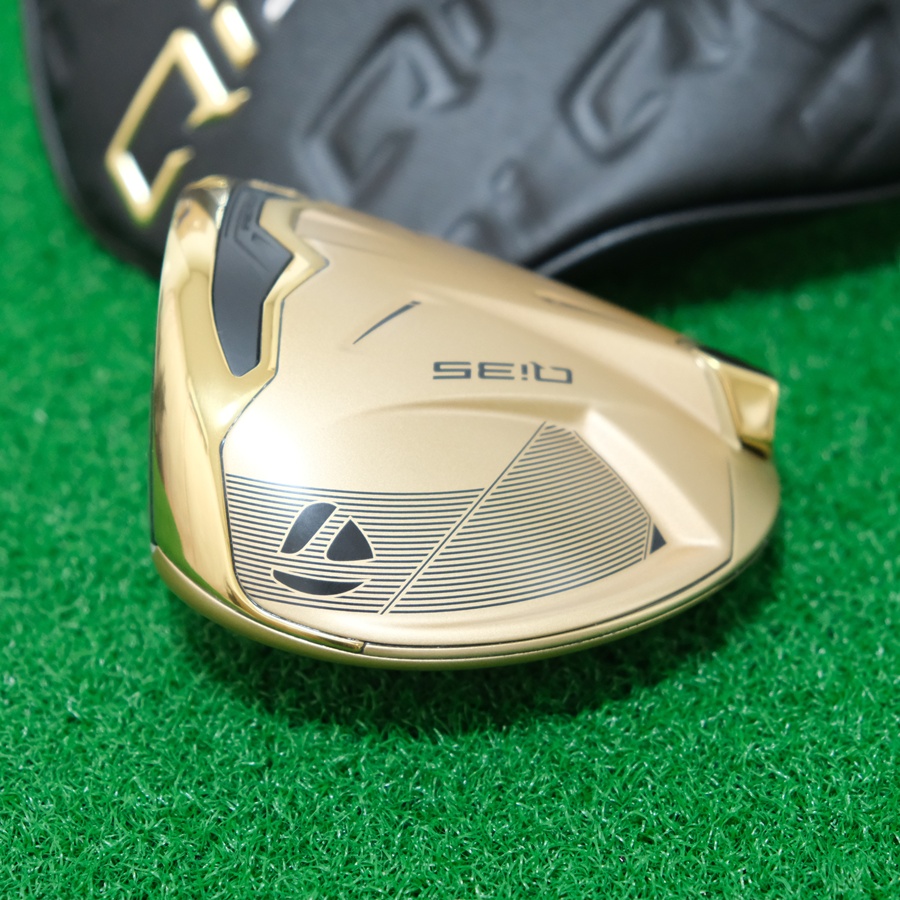 2025 TAYLORMADE QI35 MAX DESIGNER SERIES MATTE GOLD 10.5* DRIVER - HEAD ONLY + HEADCOVER