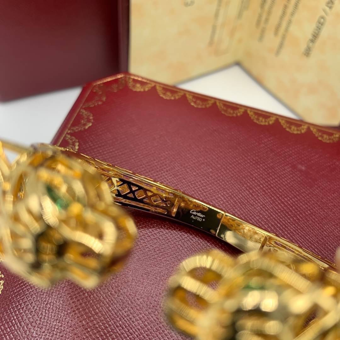 Cartier Double Head Leopard Bracelet / Cartier Bracelet พร้อมส่งที่ไทย กำไลข้อมือคาเทียร์ วัสดุโลหะเคลือบสีทองคุณภาพ **เกรดออริจินอล 1:1 สลับแท้