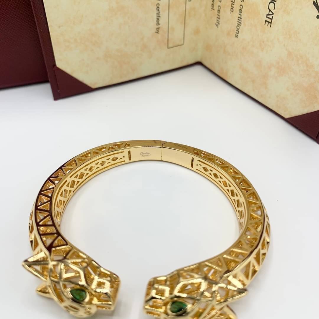 Cartier Double Head Leopard Bracelet / Cartier Bracelet พร้อมส่งที่ไทย กำไลข้อมือคาเทียร์ วัสดุโลหะเคลือบสีทองคุณภาพ **เกรดออริจินอล 1:1 สลับแท้