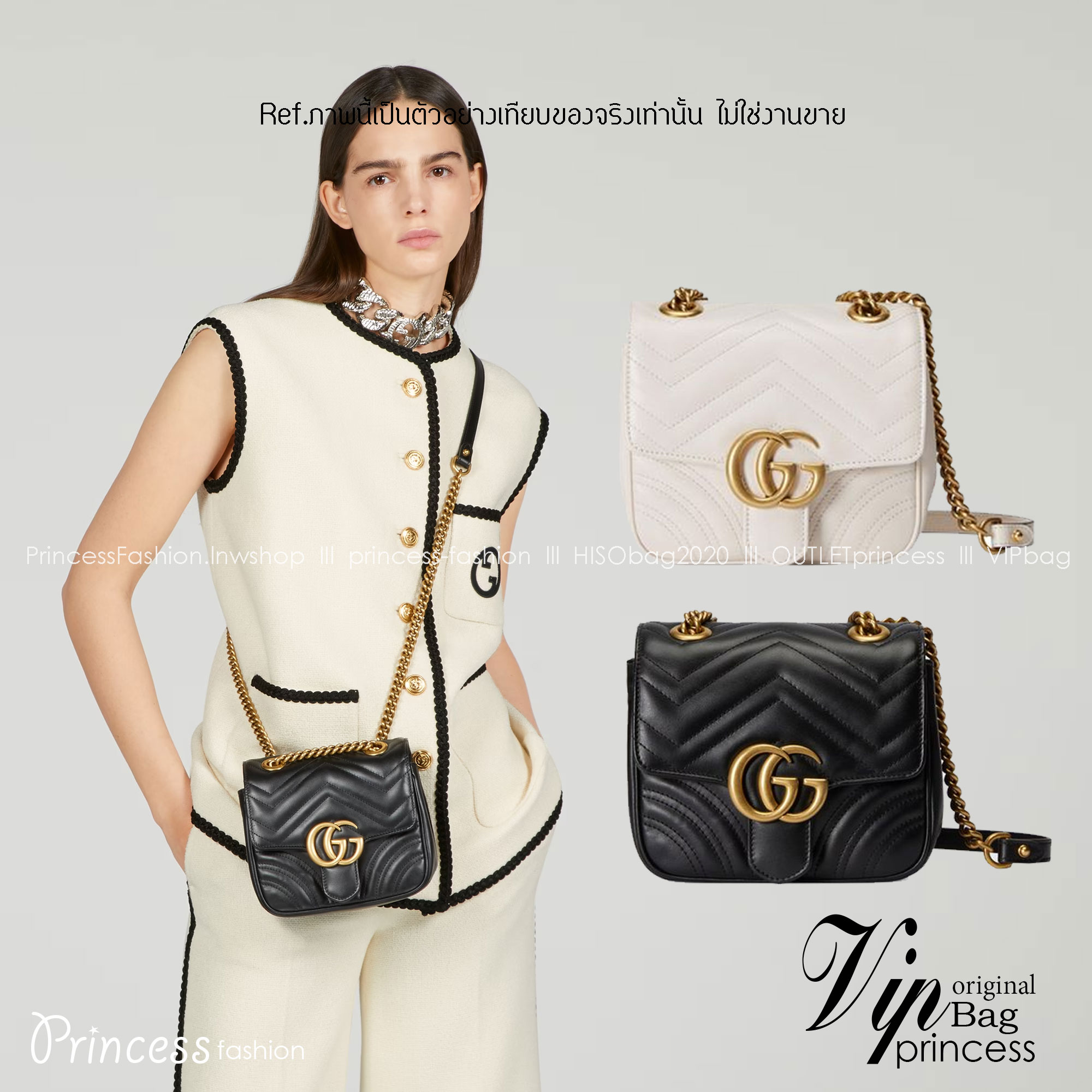 GG MARMONT MATELASSE MINI TOTE BAG / GG MARMONT mini shoulder bag พร้อมส่ง 2 สี กระเป๋าสะพายมินิคลาสสิค สะพายขับผิว ดูแพง อัพลุคได้สบายๆ