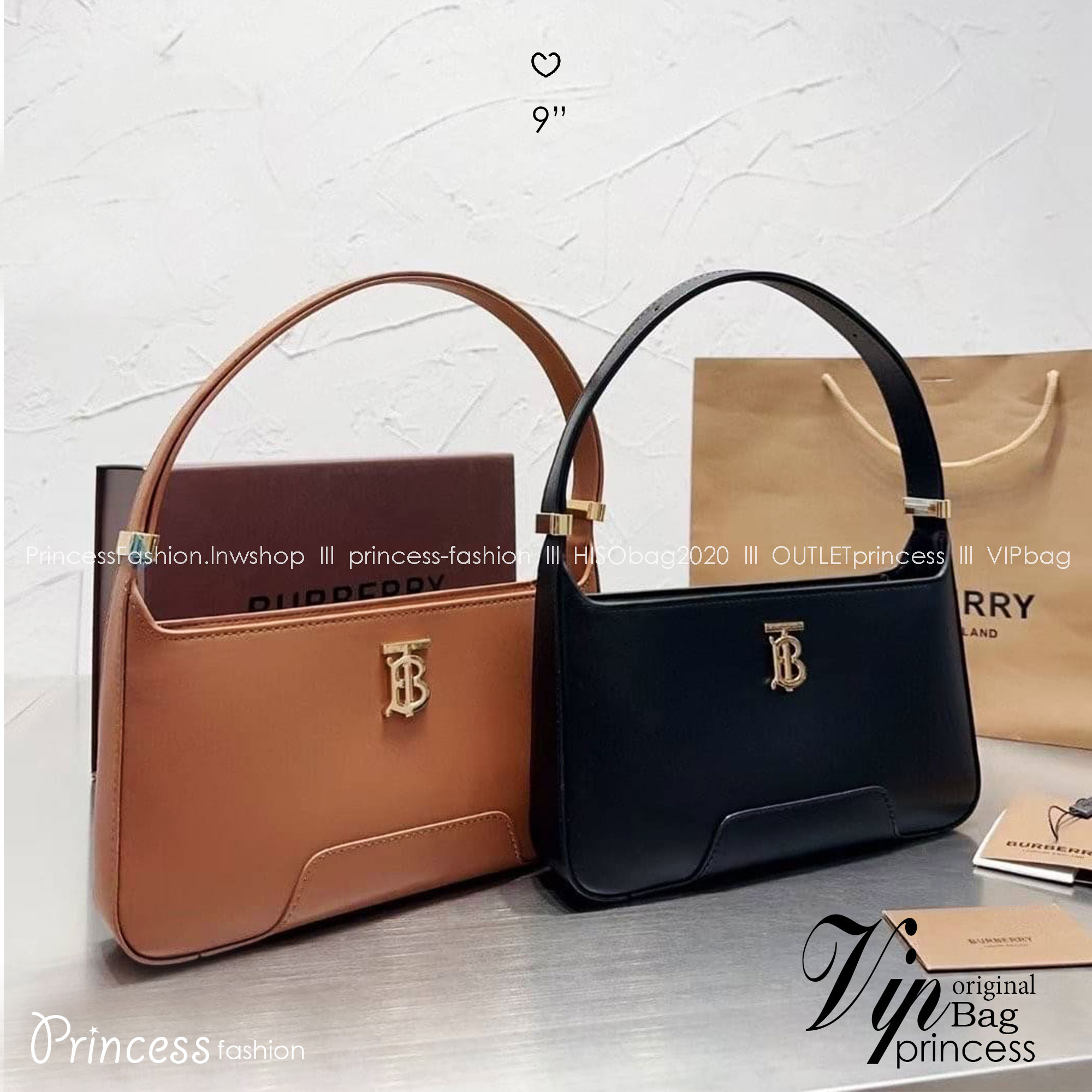 Burberry TB Shoulder Bag 9" 11" กระเป๋าสะพายไหล่ เรียบหรูดูแพงต้องยกให้รุ่นนี้เลยค่ะ งานหนังสวยเต็มใบ โลโก้อะไหล่ทองเงางาม สวยเป๊ะ จะถือหรือสะพายไหล่ก็ดูหรูหรามีระดับ