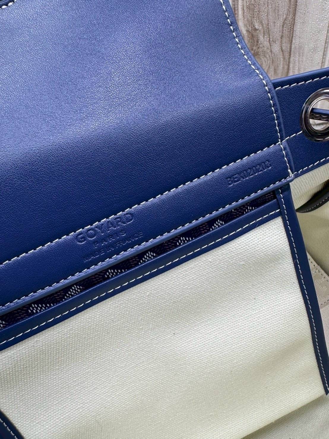 ORI หนังแท้ | GOYARD Rouette Souple Bag 30cm กระเป๋าสะพายแบรนด์หรูสัญชาติฝรั่งเศส สะท้อนถึงความเบา ความยืดหยุ่น คือการแสดงออกถึงแก่นแท้ของโมดูลาร์ของ Maison