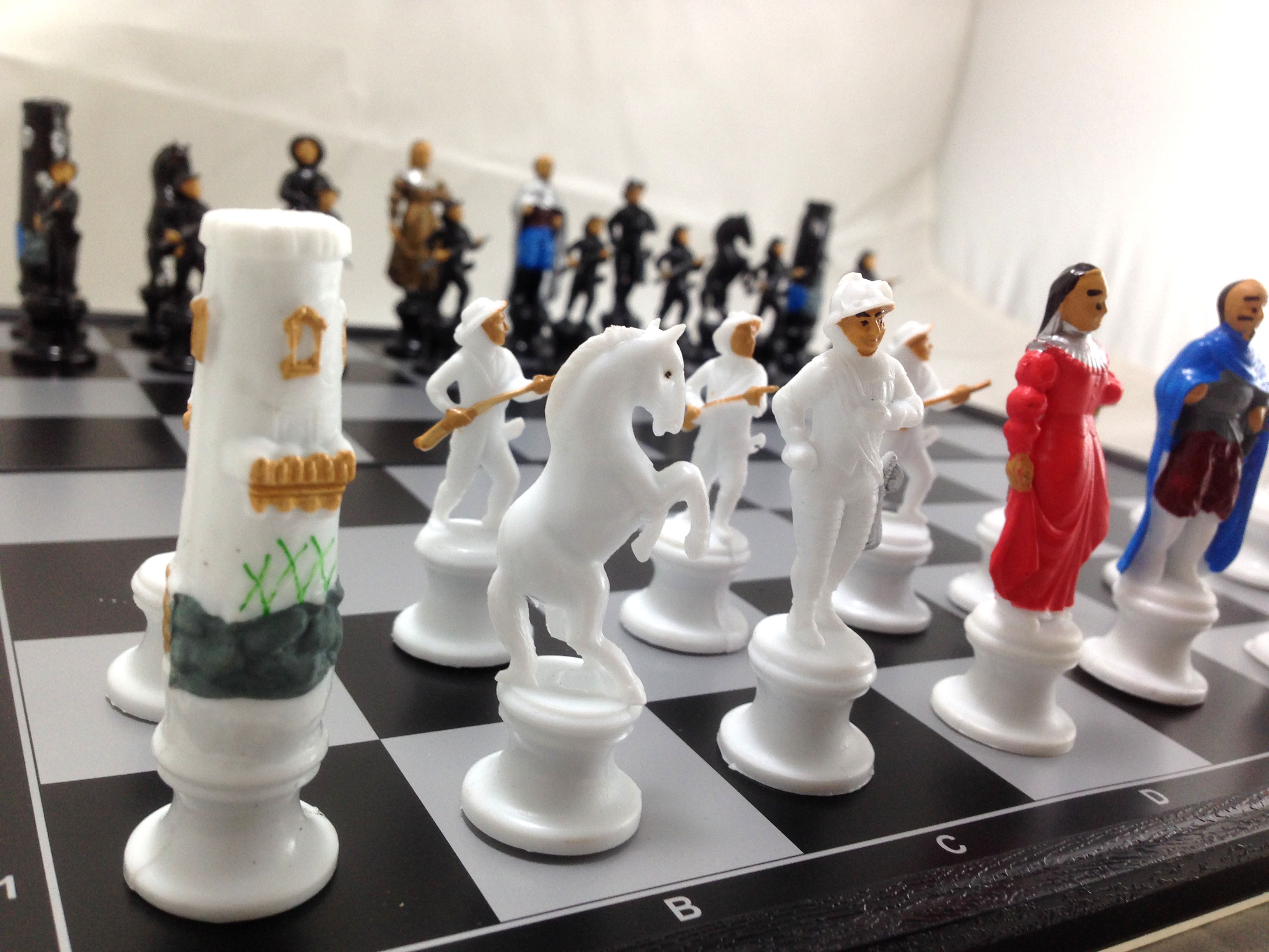 หมากรุกฝรั่งแม่เหล็กตัวเดินคาแล็กเตอร์ยุคกลาง(CH350589)