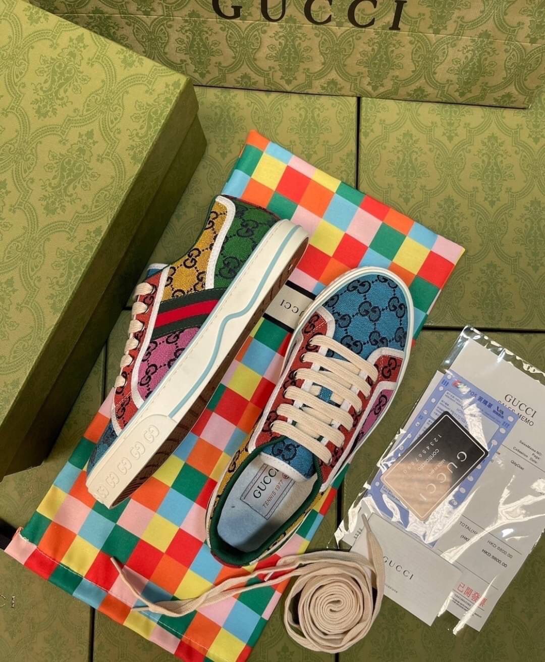 Men's Gucci Tennis 1977 GG Multicolour sneaker