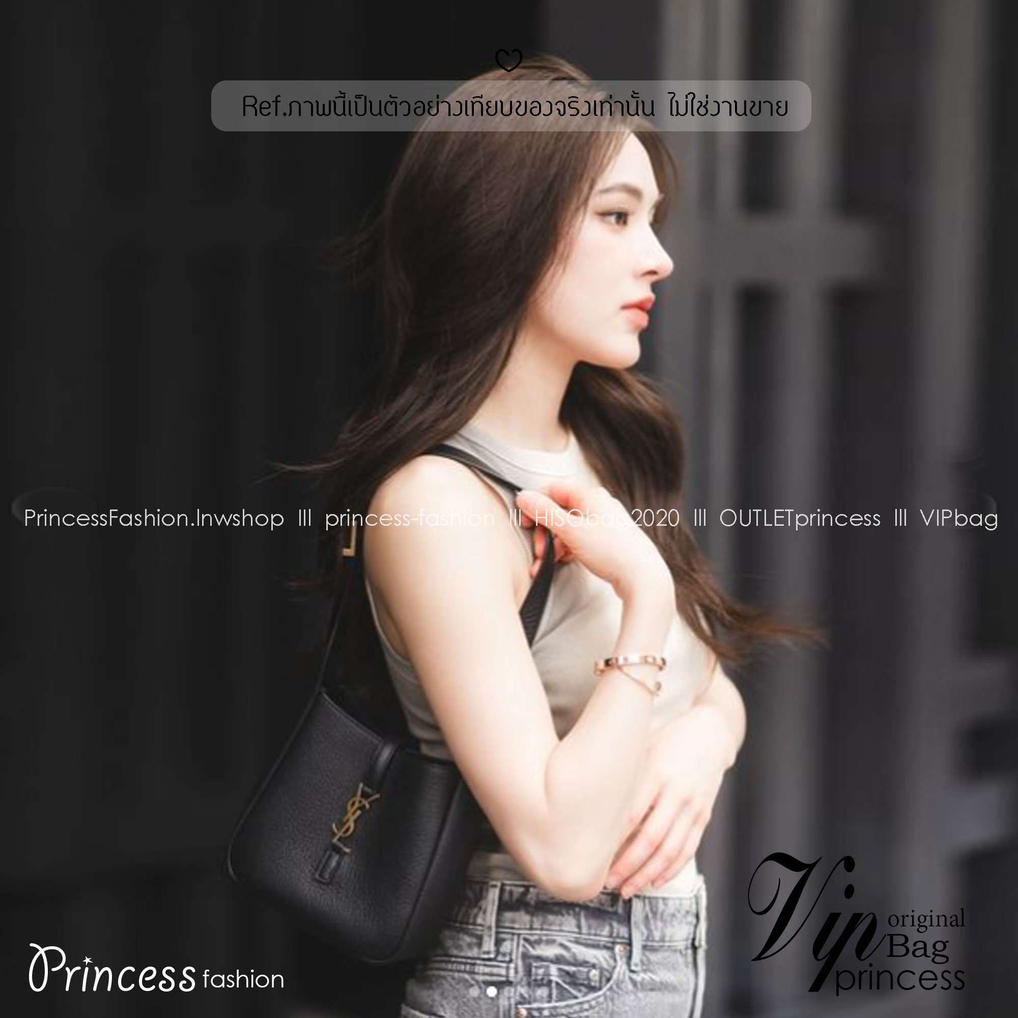 YSL Le 5 à 7 Supple Baby กระเป๋าสะพายไหล่ทรงโฮโบไซส์มินิน่ารัก รุ่นใหม่ที่กำลังมาแรง สวยแพง สวยหรู สวยเกินคนธรรมดาจะเข้าใจกันเลย ต้องมีแล้วน้าาา