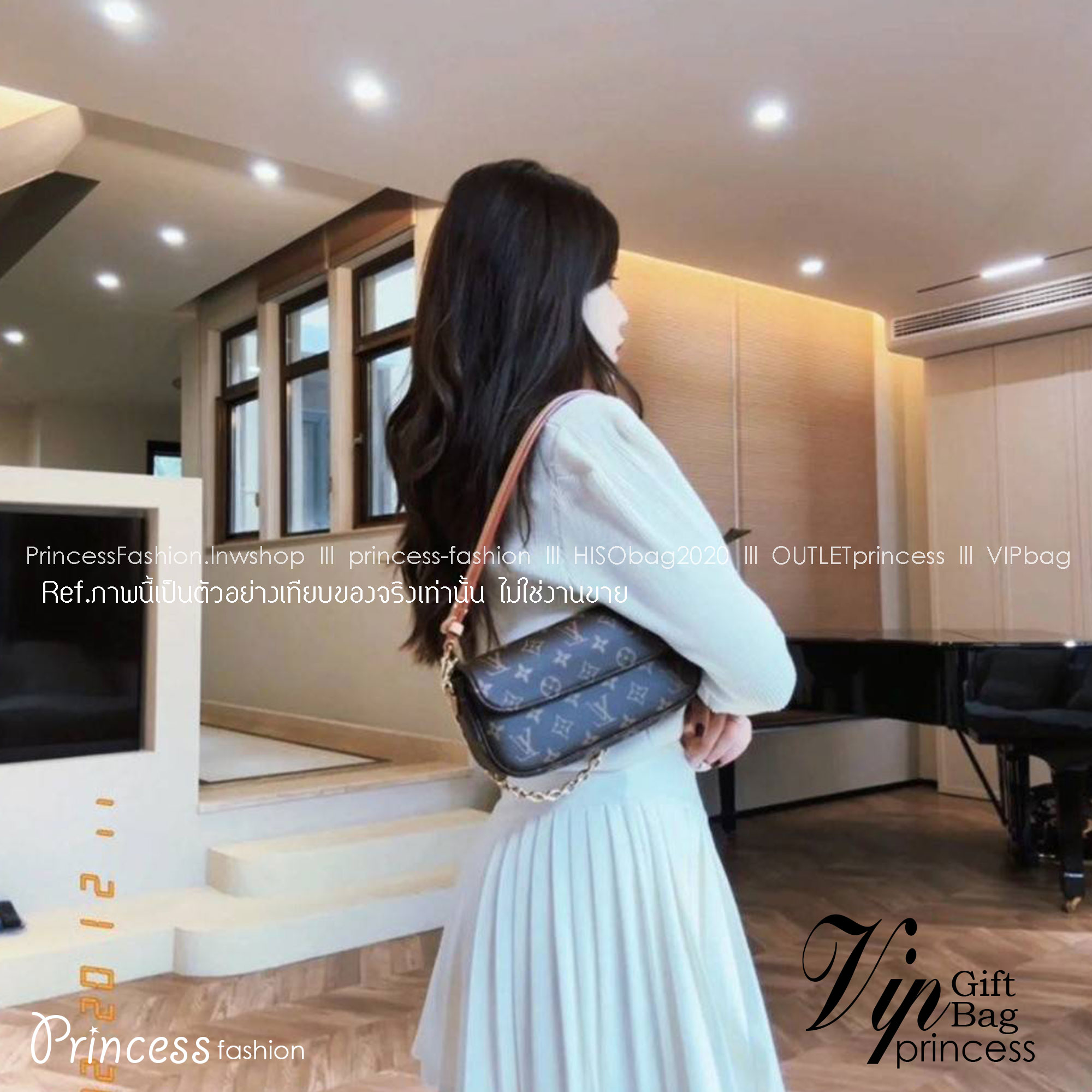 LV Ivy chain wallet กระเป๋าสะพายดีไซน์กึ่งกระเป๋าสตางค์ รุ่นยอดนิยม แต่งสายโซ่สีทองสวยหรู สุดคุ้มด้วยลูกเล่นที่หลากหลาย คล้องไหล่ สะพายข้าง คล้องแขน ได้หมด หรือจะใส่ไว้ทั้งสองเส้นก็เก๋มากค่ะ