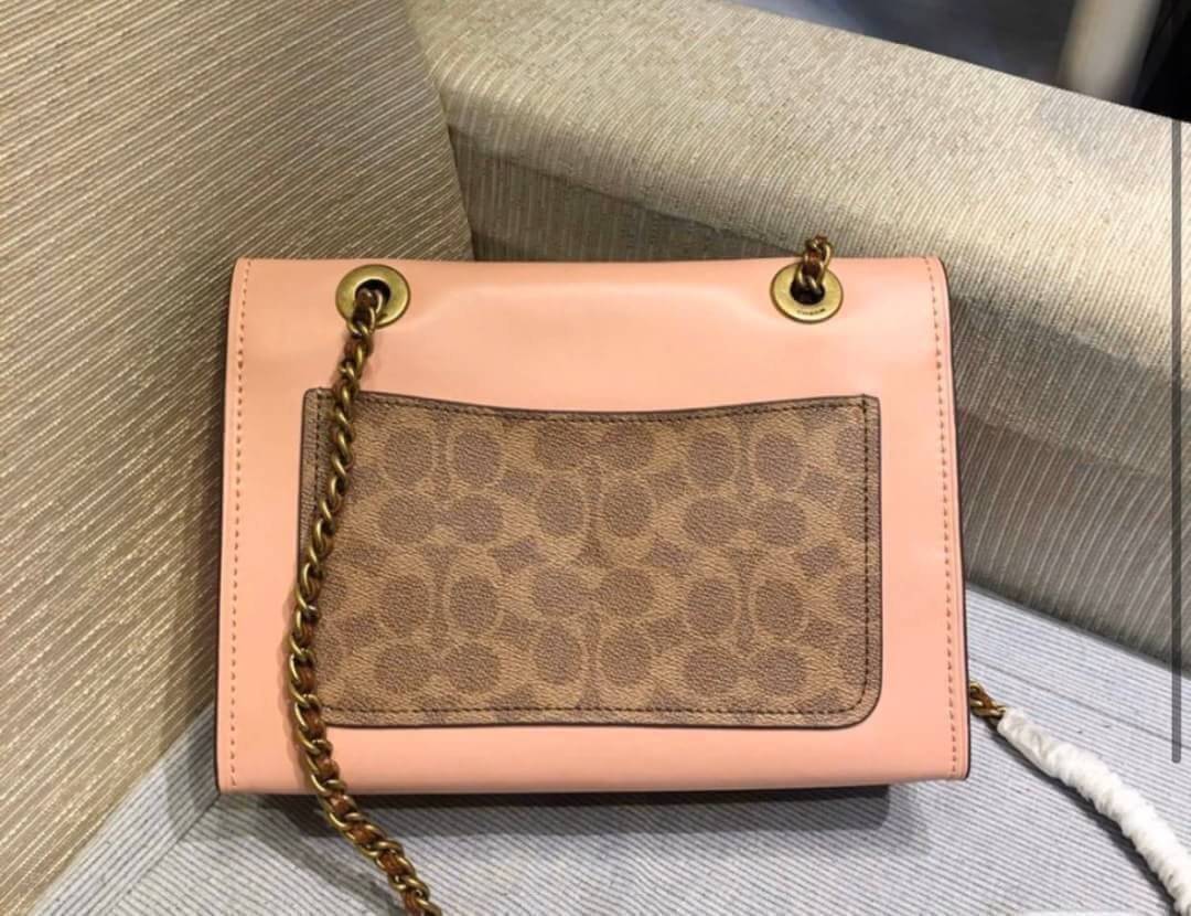 Coach Parker In Signature Canvas With Tea Rose