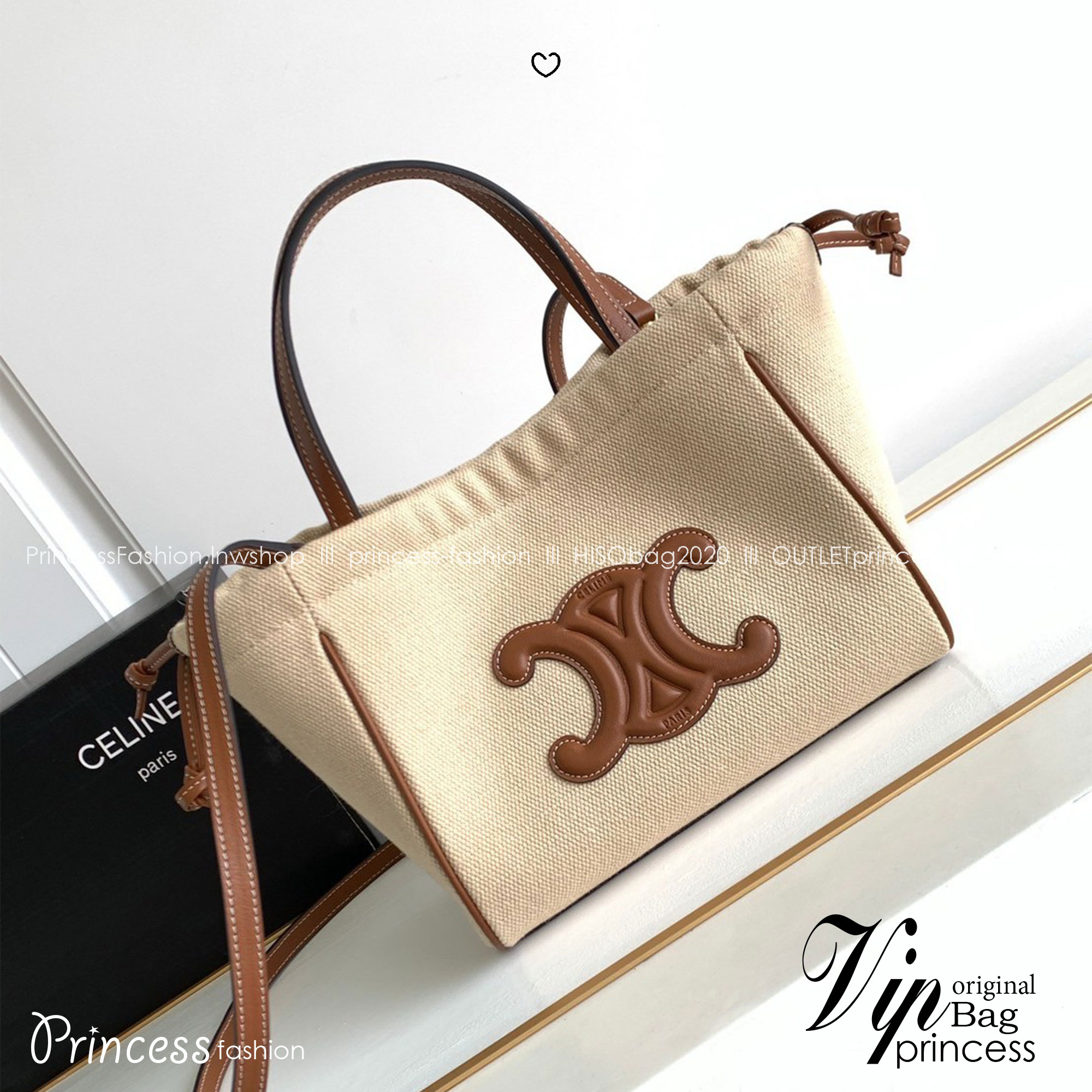 CELINE Small Cabas Drawstring Cuir Triomphe / CELINE TOTE BAG กระเป๋าทรงโท้ทน่ารักน่าใช้ ตัวกระเป๋าหนังนุ่มมาก ปากกระเป๋าเป็นหูรูดดึงปรับทรงได้สองแบบสองสไตล์