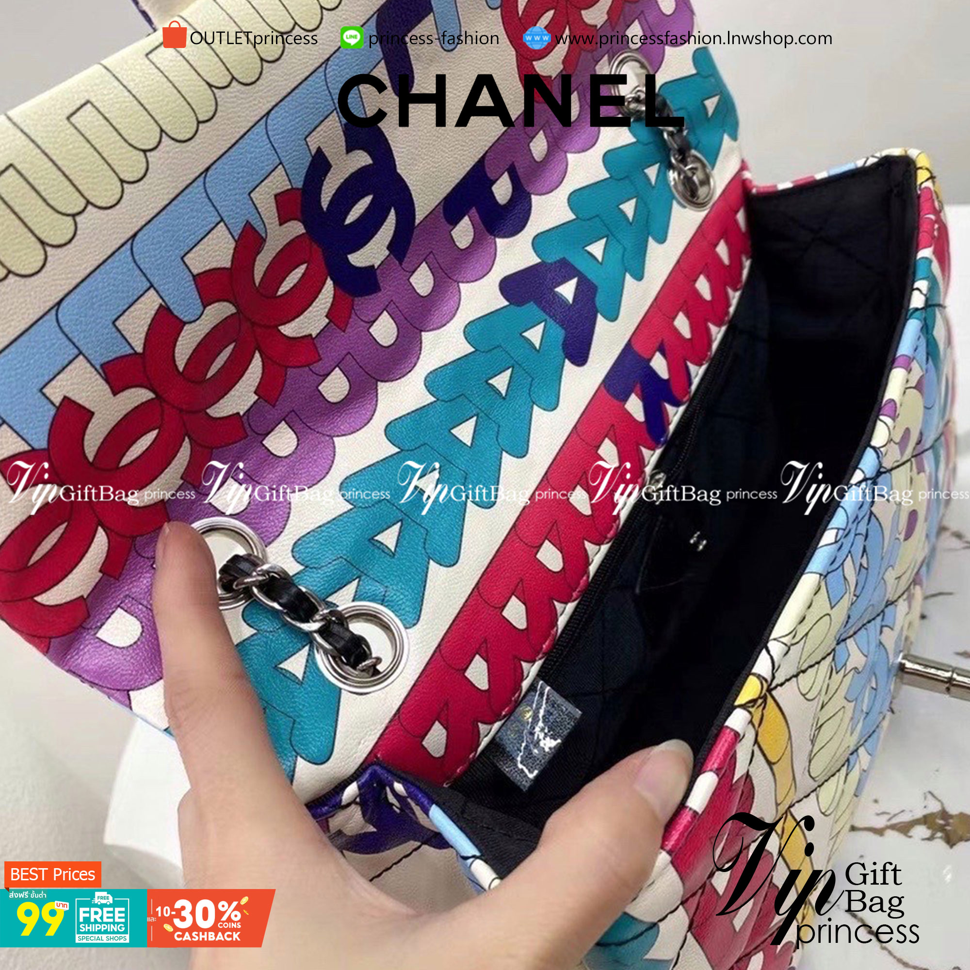 VIP 】CHANEL CLASSIC VINTAGE รุ่นเข้าใหม่ พิมพ์ลายแน่นมากกก ต้อนรับปีใหม่ ด้วยโทนสีสดใส ดีไซน์ยอดนิยมหนังสวยอยู่ทรงดูแลรักษาง่าย งานอะไหล่ทองเพิ่มความหรูหรา พร้อมส่งที่ไทยราคาสุดคุ้มห้ามพลาด!