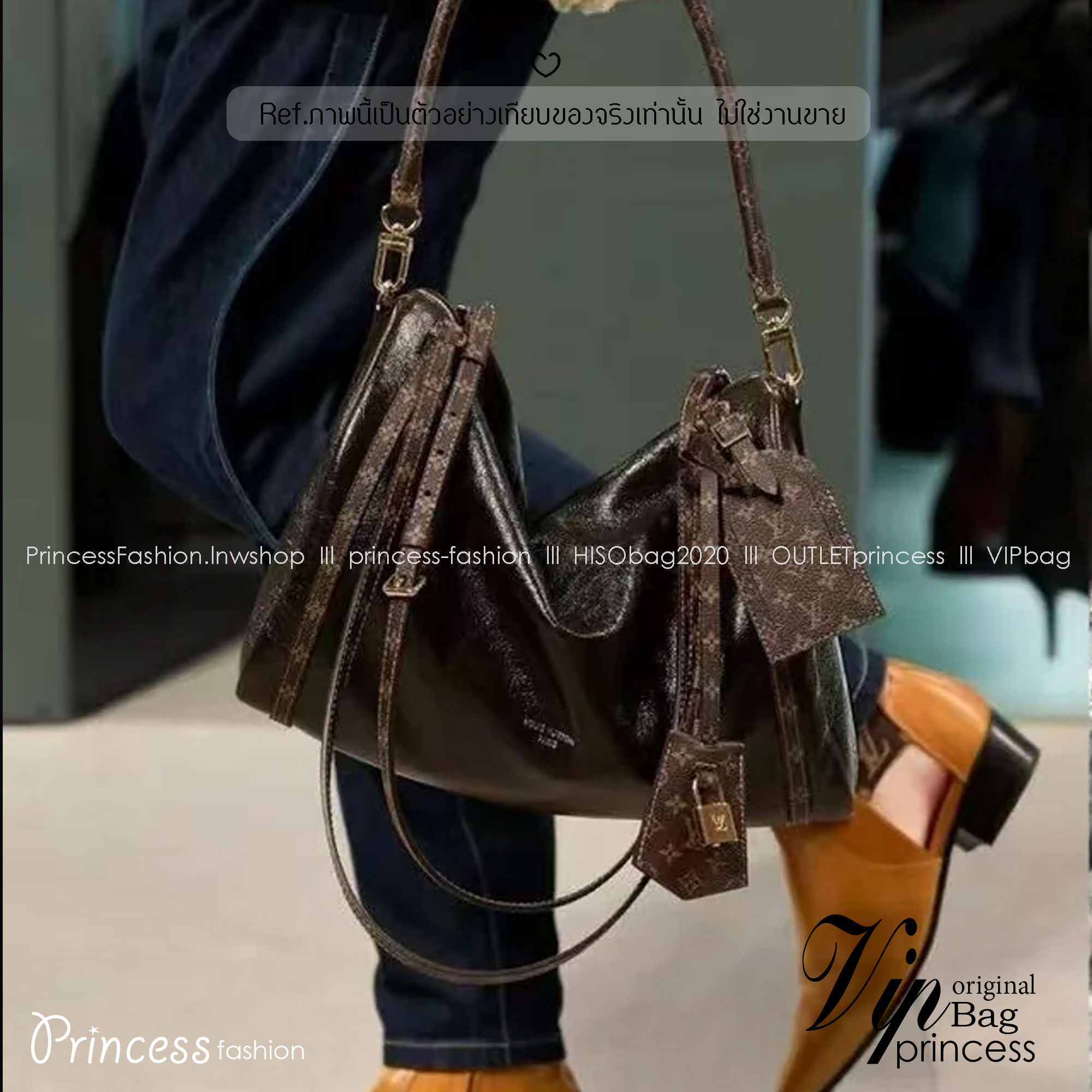 ORI หนังแท้ | LV Express MM Bag 30cm กระเป๋าสะพายทรงหมอนสปีดี้ดีไซน์ใหม่ล่าสุด โฉบเฉี่ยว แต่งคาดหน้าโมโนแกรมโดดเด่น ตัวกระเป๋าสีพื้นตัดกันอย่างลงตัว พร้อมหูแบบจับยาวถอดได้จะถือหรือคล้องไหล่ก็เก๋