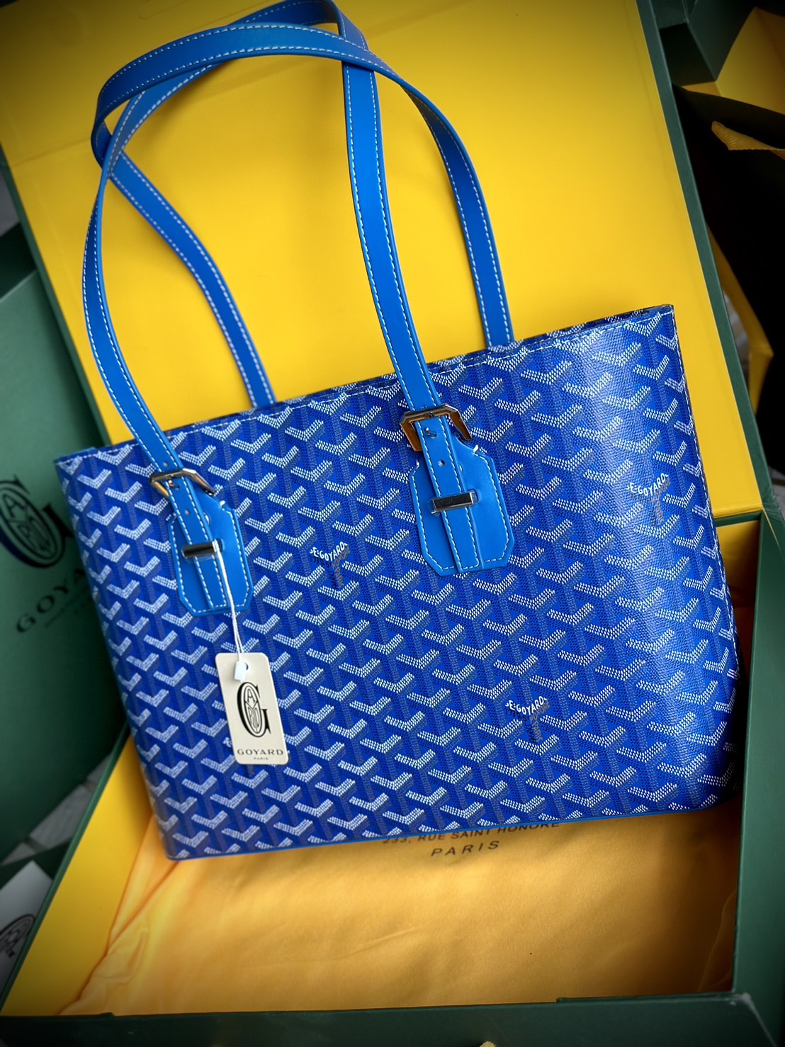 GOYARD Goyardine Sac Marie Galante MM / GOYARD Tote Bag กระเป๋าทรงโท้ทจุของได้เยอะ งานสวยเนี๊ยบ เกรดออริ สลับแท้ 1:1 ใช้ต่างประเทศได้