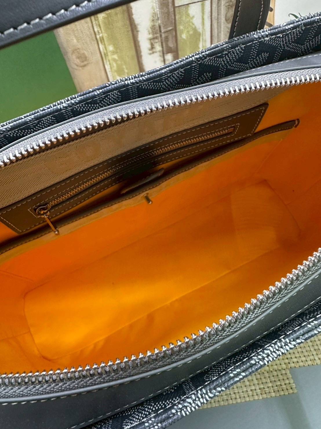 7 สี ORI หนังแท้ | GOYARD Goyardine Sac Marie Galante 35cm / Goyard Tote Bag กระเป๋าสะพายทรงโท้ท พร้อมหูจับใช้งานง่าย ภายในโล่งกว้าง หรูหราลงตัว