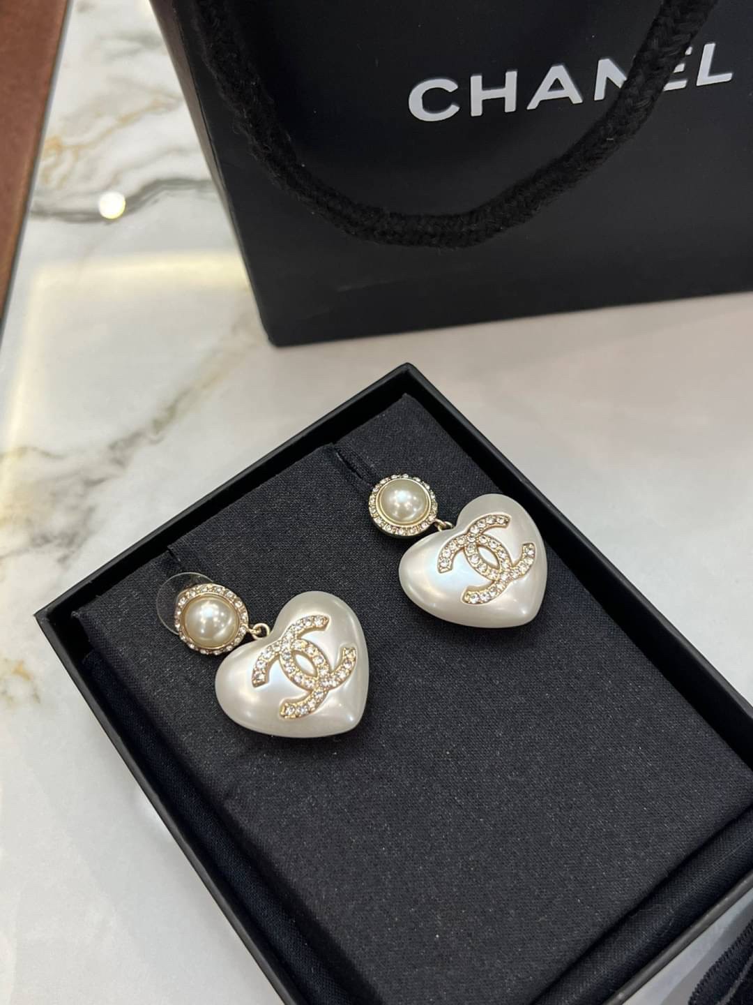 ซื้อ1ได้ถึง2ชิ้น ในเซ็ตเดียว CHANEL JEWELRY SET / Chanel earrings / Chanel necklace ชุดเครื่องประดับครบชุด สุดอลังการ