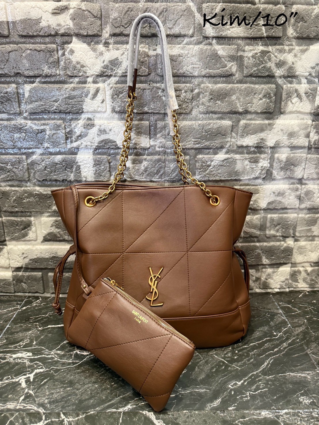 YSL Jamie shopping bag กระเป๋าสะพายทรงโท้ทใบใหญ่ เรียบหรู ดูปัง ดูแพง สีสวยคลาสสิคตัดกับอะไหล่สีทองได้อย่างลงตัว