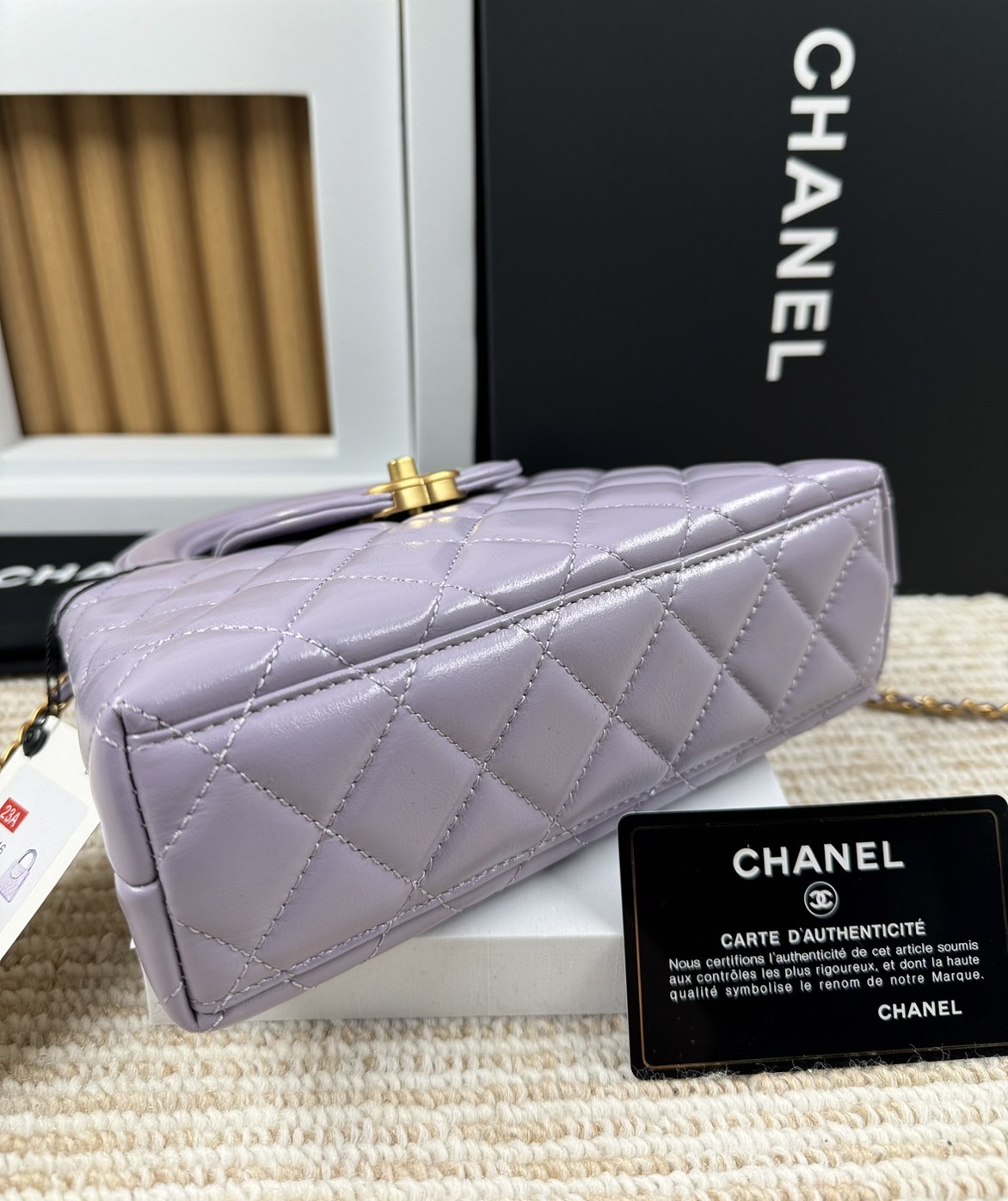 Chanel mini kelly flap bag เกรดออริ สลับแท้ 1:1 ใช้งานต่างประเทศได้