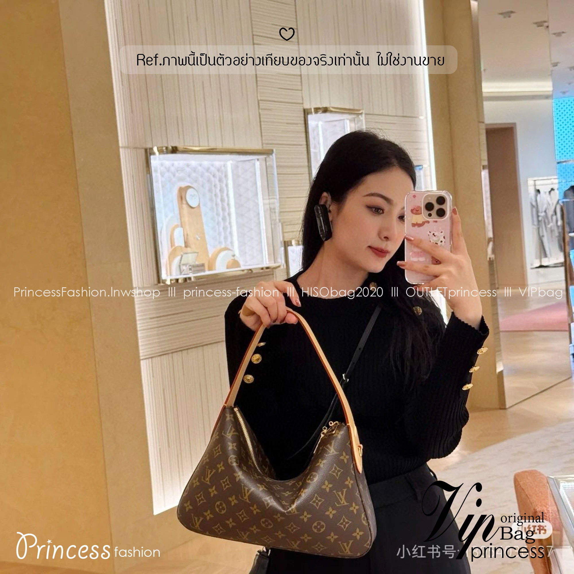 LV Slouchy PM bag กระเป๋าสะพายทรงโฮโบดีไซน์คลาสสิค ใบใหญ่กำลังสวย โดดเด่นด้วยรูปทรงเป็นเอกลักษณ์ ใช้งานได้สะดวกคล่องตัว เหมาะสำหรับพกพาเดินทางและใช้งานได้ทุกวัน ลายโมโนแกรมแคนวาสสุดไอคอนิก เสริมความสง่างามด้วยอะไหล่สีทอง งานจริงสวยมาก แนะนำค่ะ