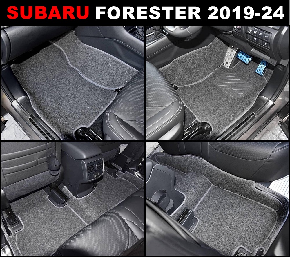 พรมไวนิลดักฝุ่น SUBARU FORESTER 2019-24 พรมดักฝุ่นรถยนต์ เกรดA เต็มคัน เข้ารูป