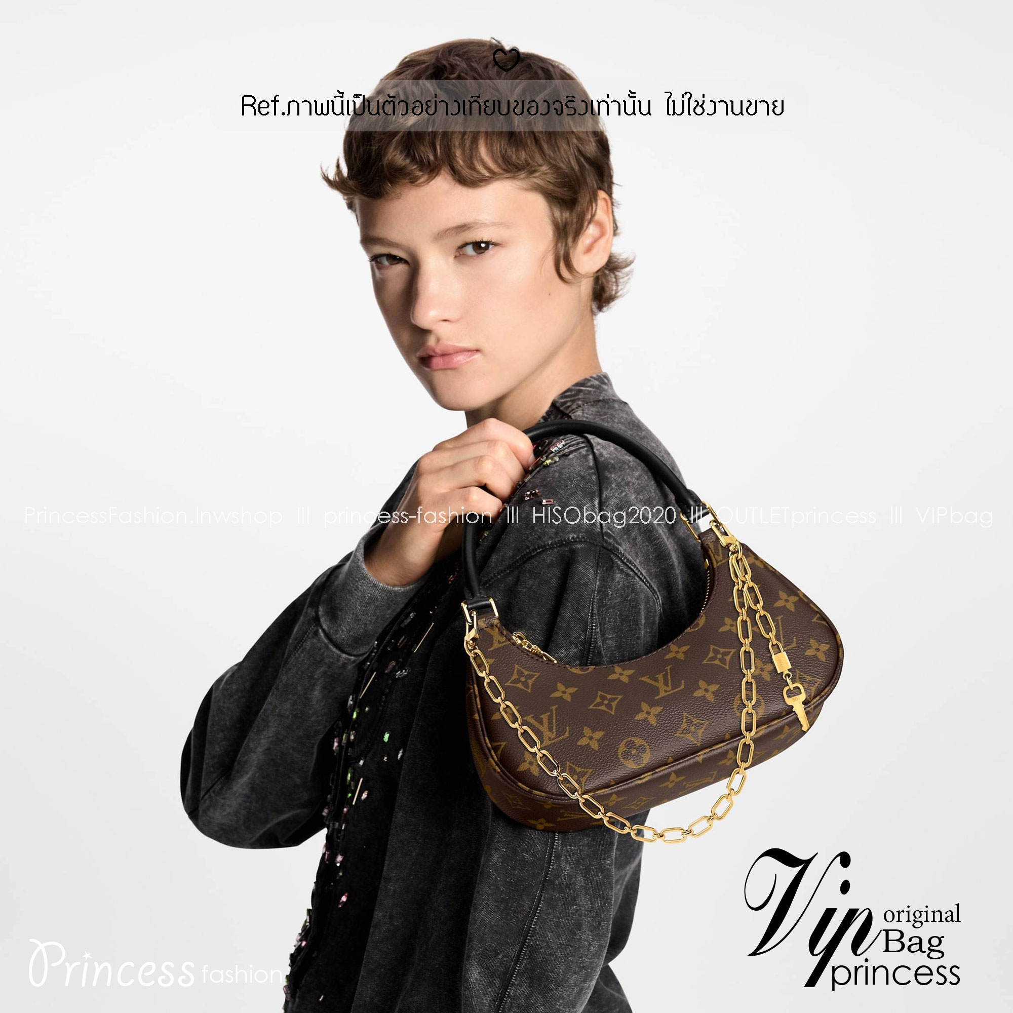 LV Catchy PM bag กระเป๋าสะพายทรงโฮโบหูจับในตัว ดีไซน์ใหม่ ยังคงเอกลักษณ์ ดีไซน์ลวดลายโมโนแกรมเรียบหรู สวยจับต้องได้ เก๋มากๆ เพิ่มกิมมิกแต่งสายและพวงกุญแจโซ่สีทองโดดเด่น