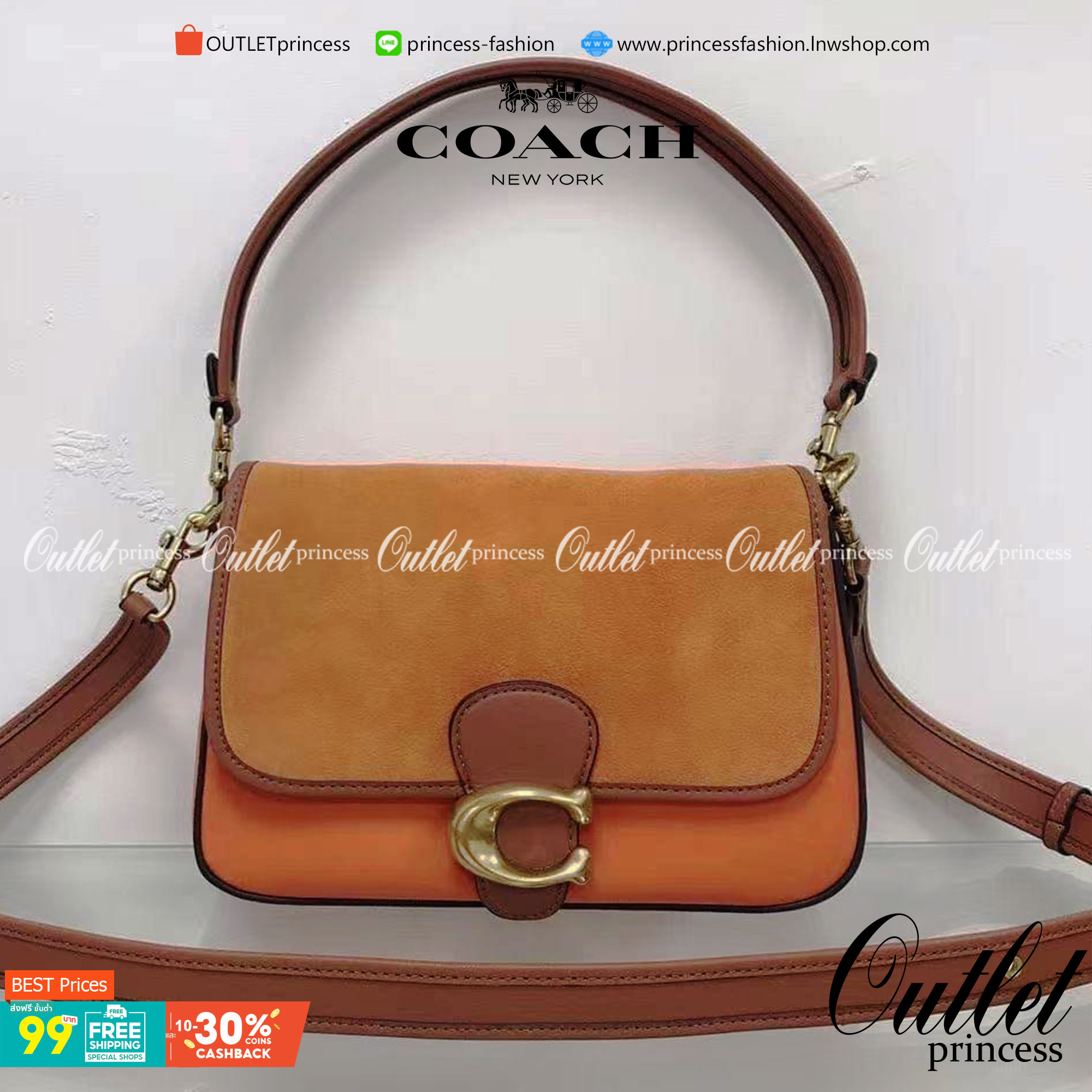 Coach Soft Tabby Shoulder Bag 5 สี กระเป๋าสะพายข้างหนังสวย พร้อมส่งที่ไทยราคาสุดคุ้มห้ามพลาดค่ะ!