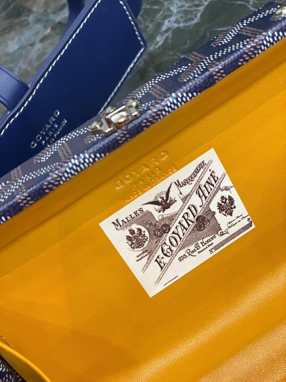 ORI หนังแท้ | Goyard Minaudière Trunk Bag กระเป๋าสะพายทรงแมสเซ็นเจอร์ เป็นคลัตช์ได้ในใบเดียว น้ำหนักเบา ทรงกล่องดีไซน์ใช้งานง่าย สวยหรู