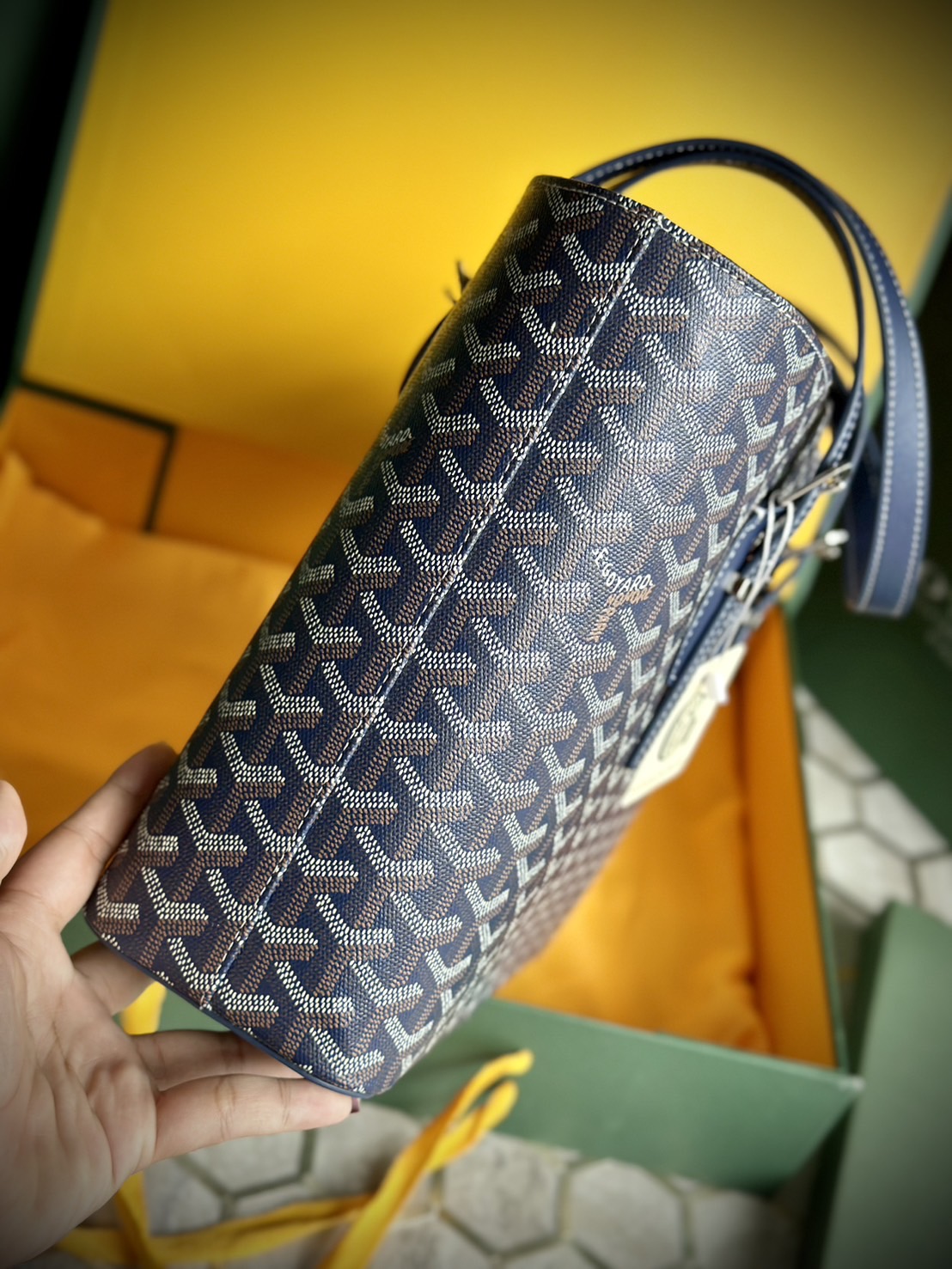 GOYARD Goyardine Sac Marie Galante MM / GOYARD Tote Bag กระเป๋าทรงโท้ทจุของได้เยอะ งานสวยเนี๊ยบ เกรดออริ สลับแท้ 1:1 ใช้ต่างประเทศได้