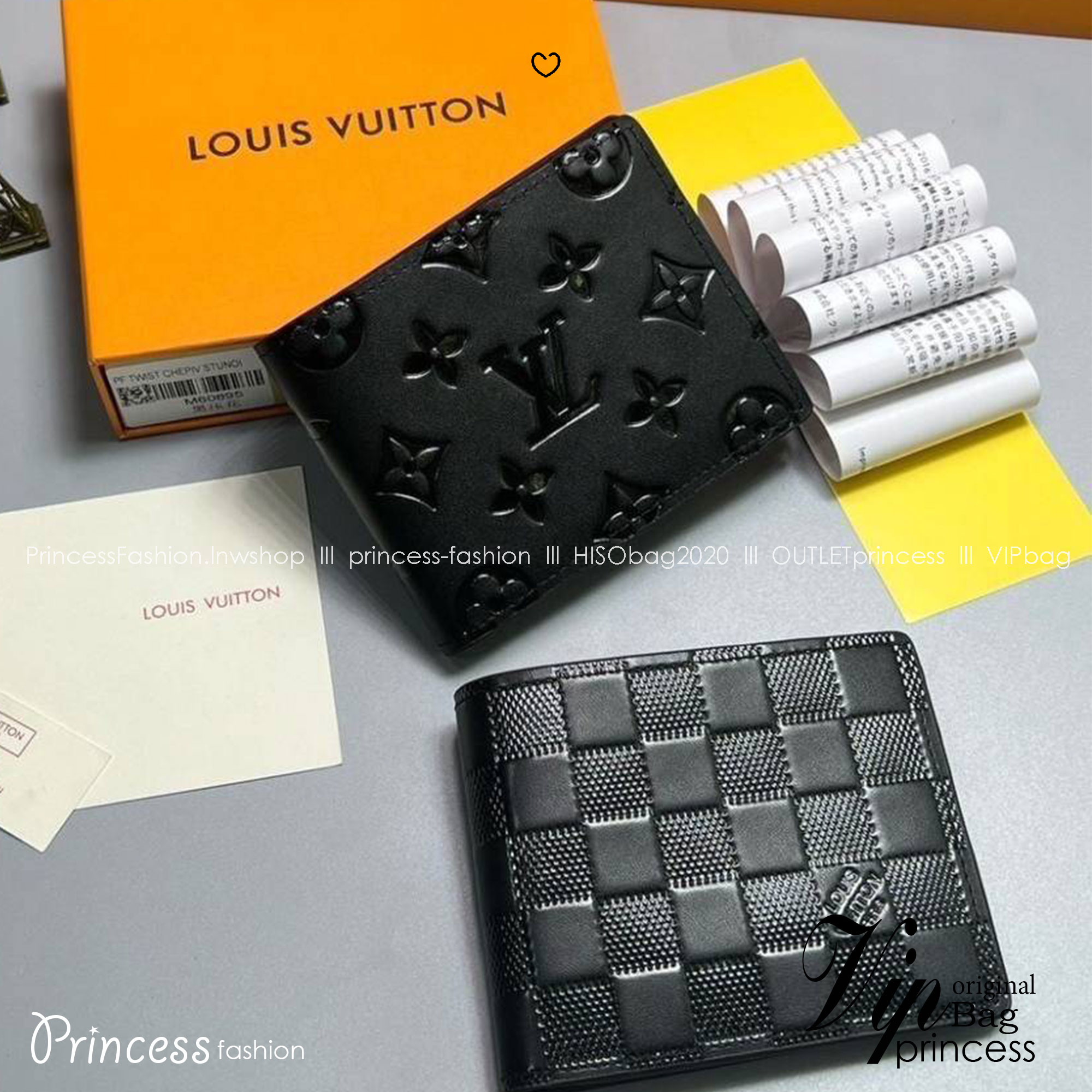 ORI หนังแท้ | LV Multiple Wallet / LV Wallet กระเป๋าสตางค์ใบสั้น กระเป๋าสตางค์ผู้ชาย