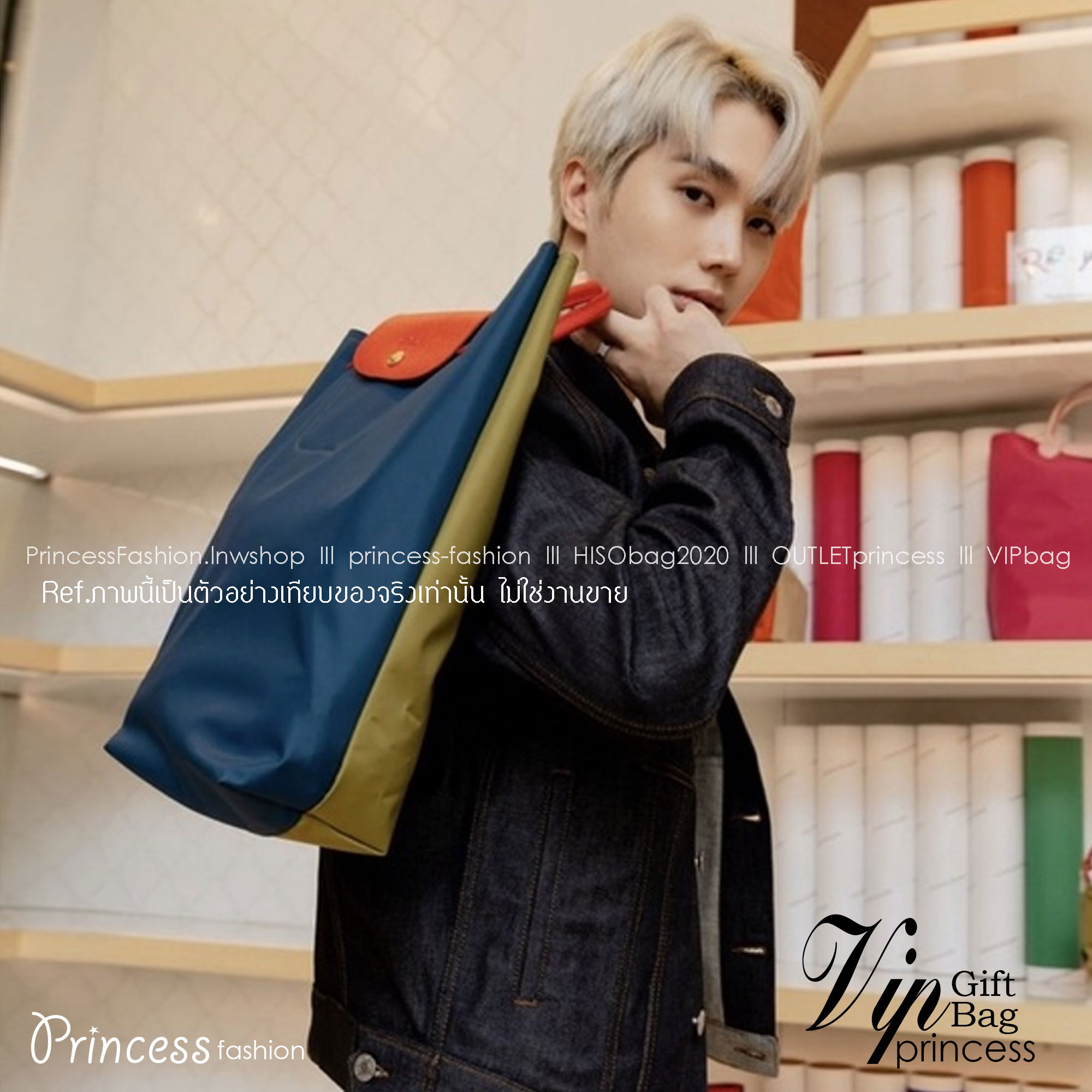 LONGCHAMP LE PLIAGE RE-PLAY TOP HANDLE BAG สินค้ารุ่นลิมิเต็ด collection สุดปัง ซื้อใบเดียวเหมือนได้2 ใบ กระเป๋าสะพายแนวตั้งที่กว้างขวาง มีเอกลักษณ์เฉพาะตัวแต่มีดีไซน์ที่น่าดึงดูด