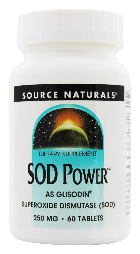 ส่งฟรีลงทะเบียนมีพร้อมส่งค่ะ Source Naturals SOD Power 250 mg 60 Tablets