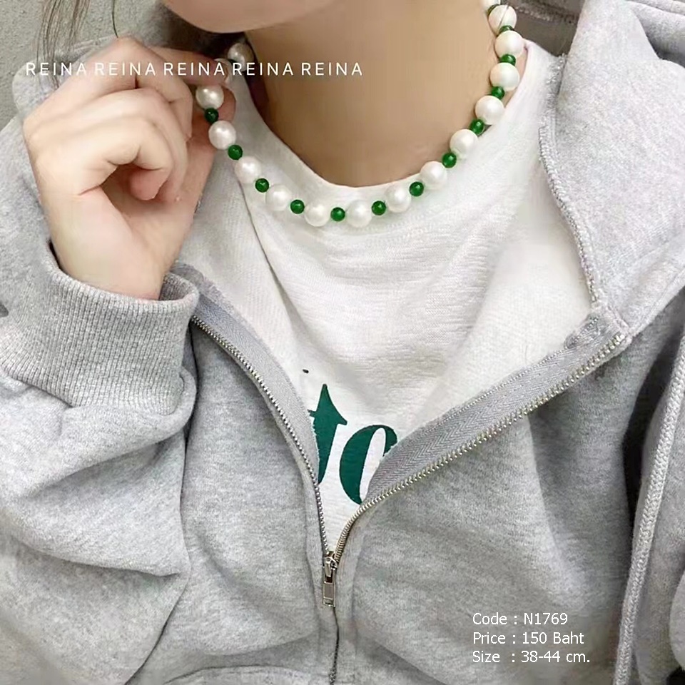 สร้อยคอมุกสลับลูกปัด
