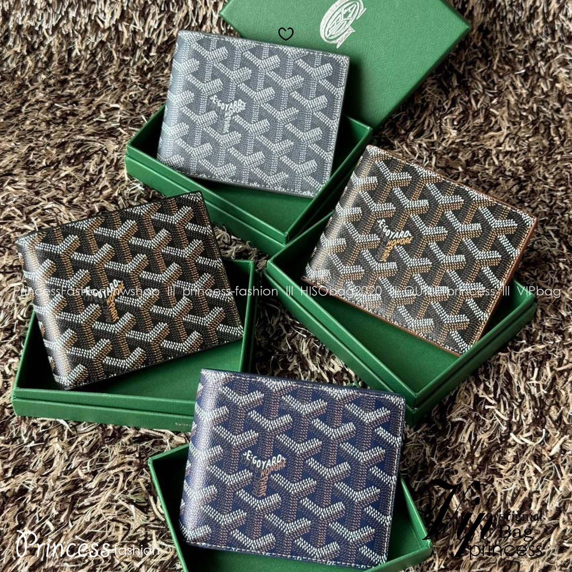 Goyard Wallet Men / Goyard Victoire Wallet กระเป๋าสตางค์ขนาดกะทัดรัดและเหมาะสําหรับการจัดสำหรับการ์ดและธนบัตร ลวดลายสุดคลาสสิค