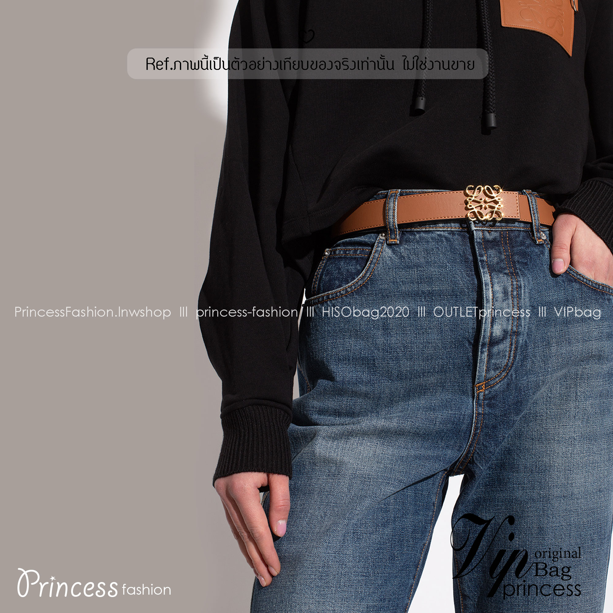 TOP ORI | หนังแท้ Loewe Belt / Loewe Anagram Leather Belt เกรดเทพดีสุด เข็มขัดโลเอเว่หนังแท้ สุดคลาสสิค วินเทจ เรียบง่าย ผู้ดี เป็นซิกเนเจอร์ ใช้งานเป็น everyday use ได้เลย