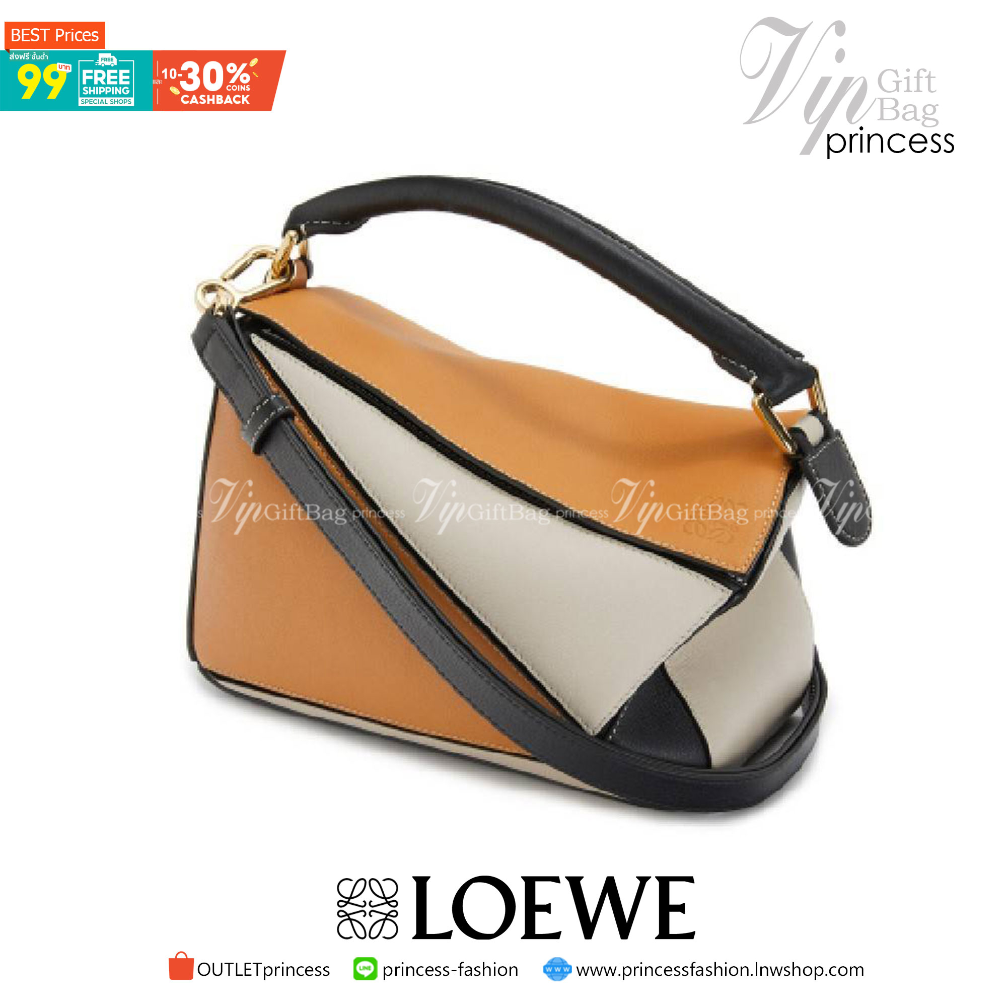 พรีเมี่ยมกิ๊ฟแท้ 100% 】LOEWE PUZZLE BAG IN CLASSIC เป็นอีกแบรนด์ที่ดีไซน์เป็นเอกลักษณ์ โดดเด่น สวยหรูทุกรุ่น!! กระเป๋าสะพายข้างทรงกล่อง สไตล์พัซเซิล ให้ฟีลลิ่งเหมือนตัวต่อคละสี ดูดีได้ทุกที่แค่มีใบนี้