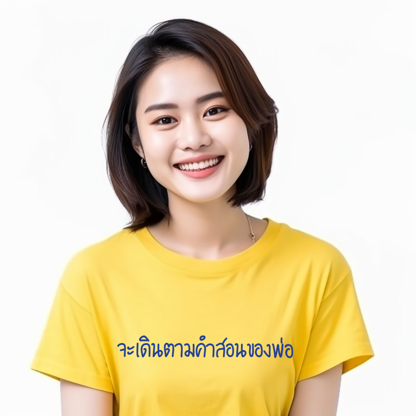เสื้อยืดเหลือง จะเดินตามคำสอนพ่อ