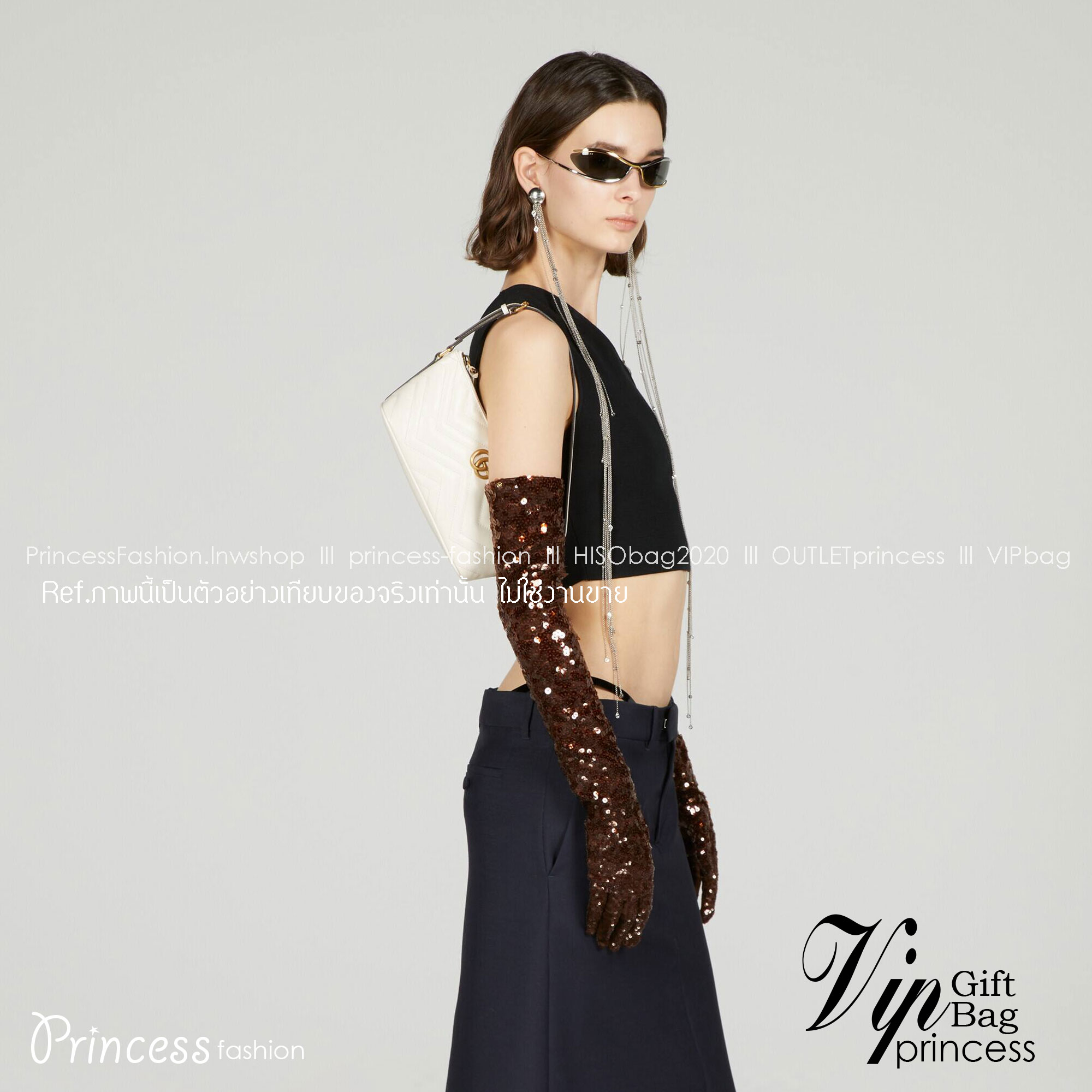 GUCCI GG Marmont matelasse shoulder bag / GUCCI Marmont เกรดออริจินอล 1:1 ใช้งานต่างประเทศได้ รุ่นใหม่ล่าสุด