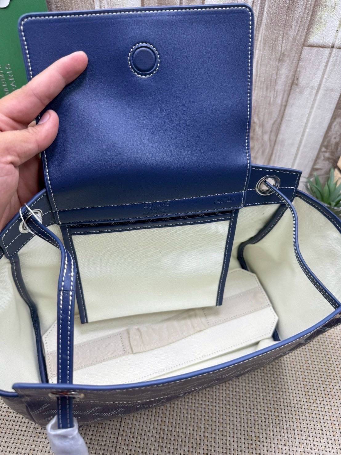 ORI หนังแท้ | GOYARD Rouette Souple Bag 30cm กระเป๋าสะพายแบรนด์หรูสัญชาติฝรั่งเศส สะท้อนถึงความเบา ความยืดหยุ่น คือการแสดงออกถึงแก่นแท้ของโมดูลาร์ของ Maison