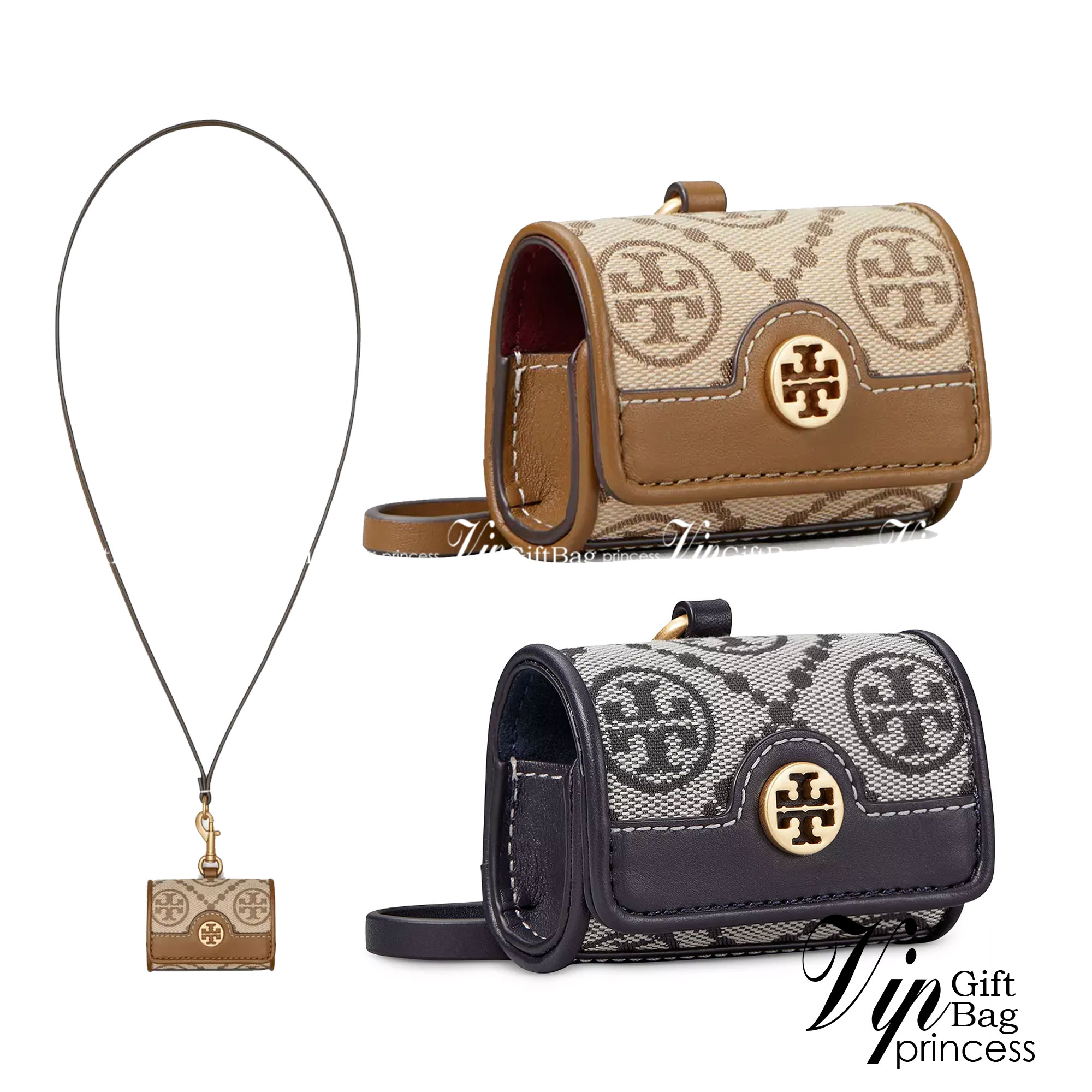 TORY BURCH T Monogram Jacquard AirPods Case พร้อมส่ง