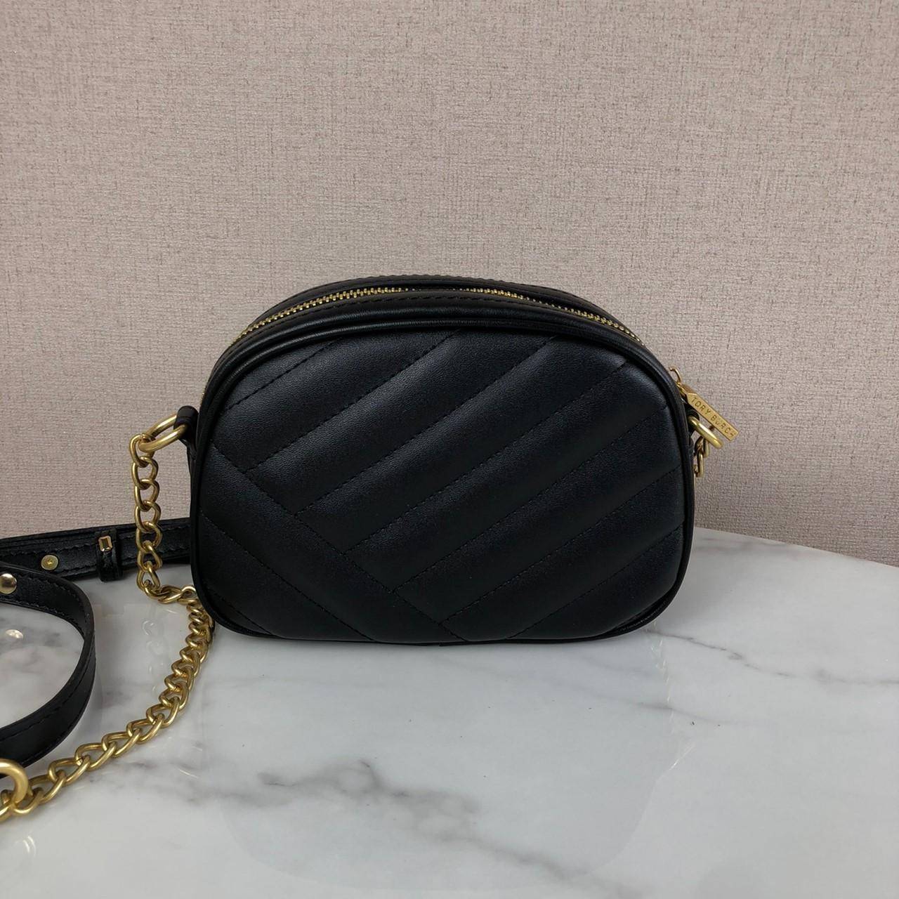 Tory Burch Kira Chevron Camera Sling Crossbody Bag