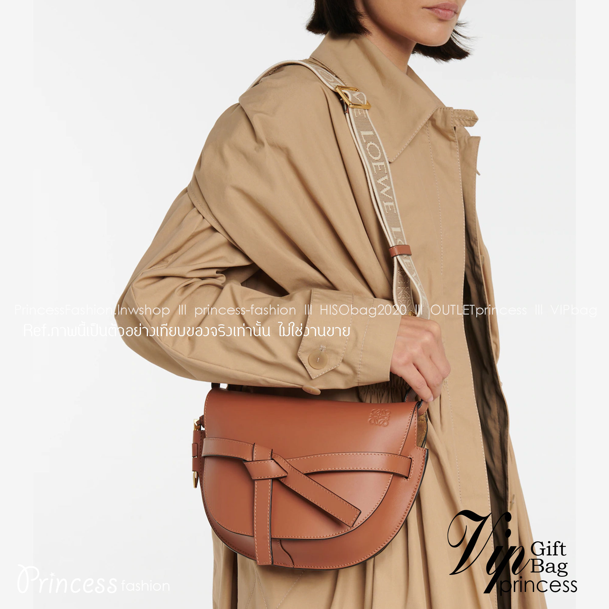 LOEWE gate dual bag / LOEWE CROSSBODY BAG VIP กระเป๋าถือหรือสะพาย Limited ทรงอานม้าสวยอยู่ทรง